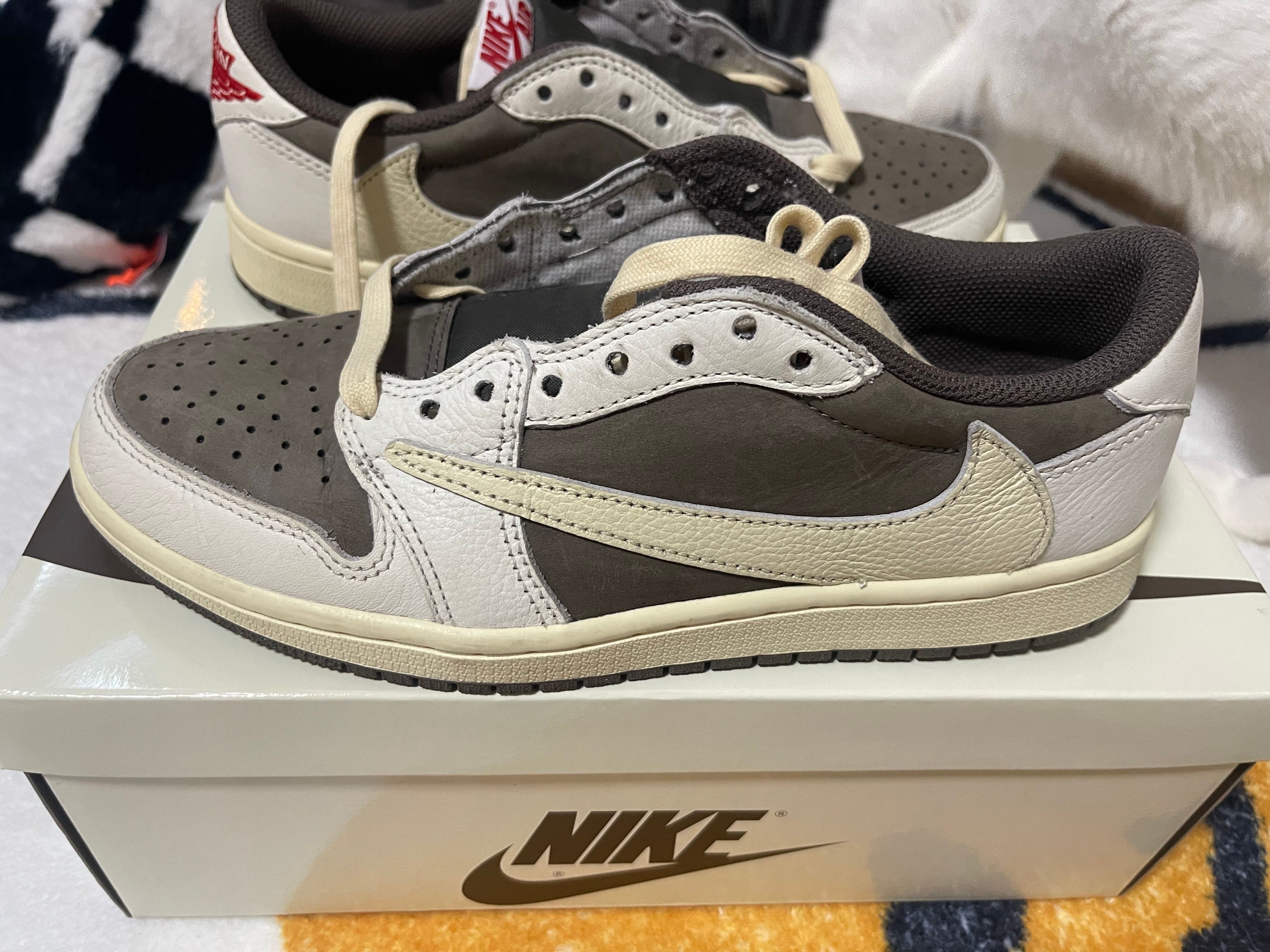 Travis Scott × Nike Air Jordan 1 Low OG SP "Reverse Mocha/Sail and Ridgerock"