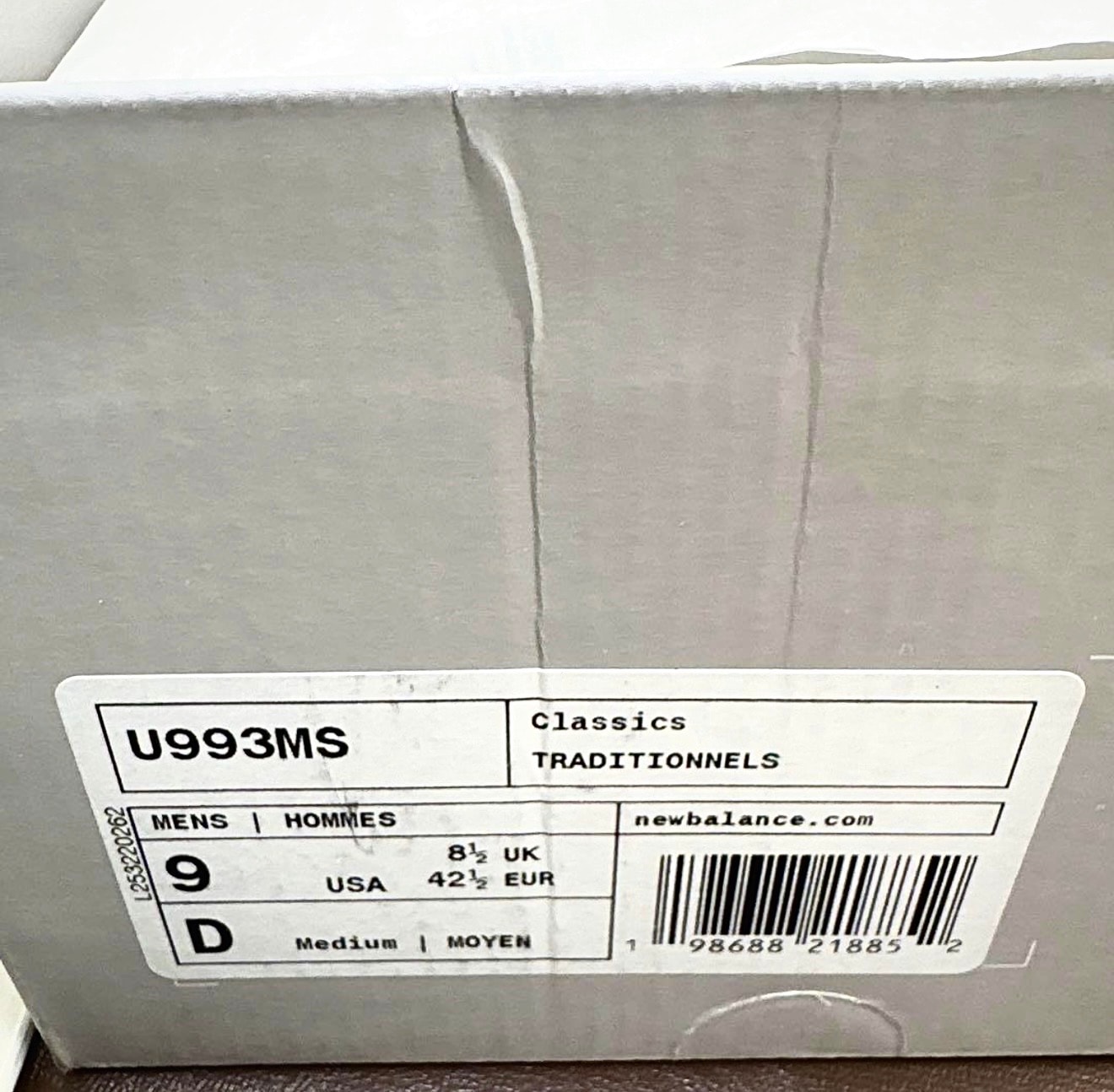 KITH × New Balance 993 Madison Square Garden "Ancient Scroll/Grey Matter"