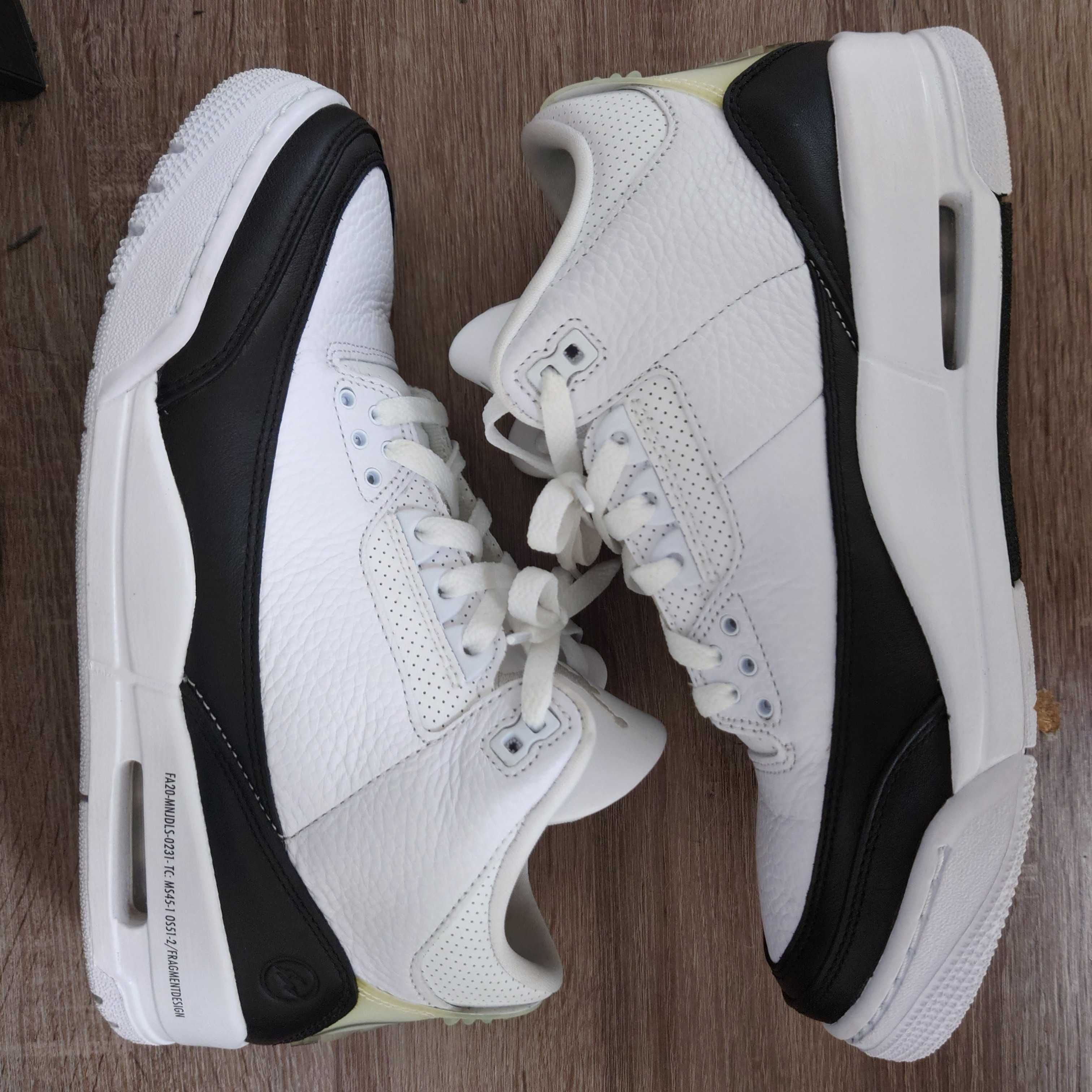Fragment × Nike Air Jordan 3 "White/Black"