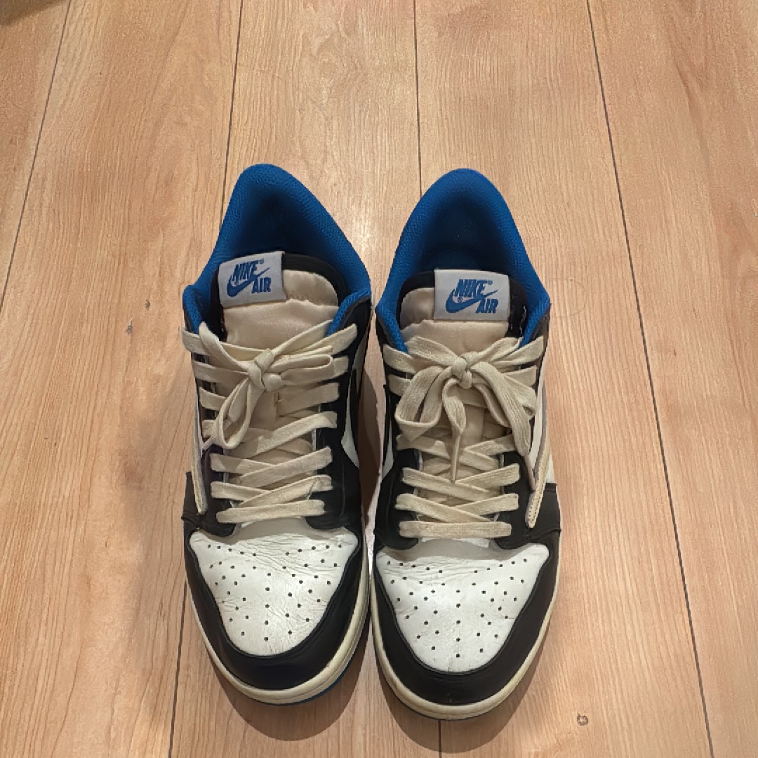 Travis Scott × fragment design × Nike Air Jordan 1 Low OG SP "Military Blue"