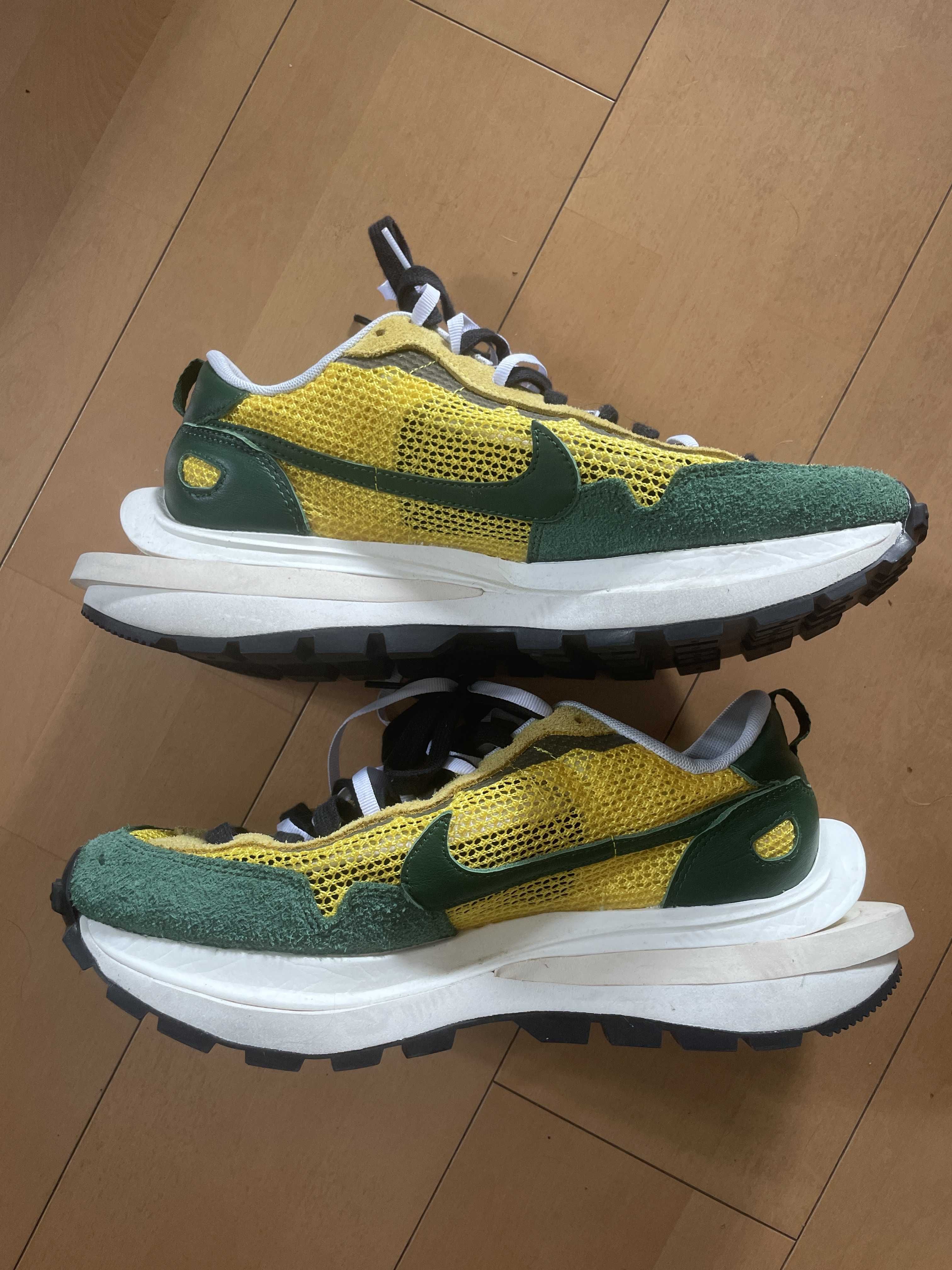 sacai × Nike Vapor Waffle "Tour Yellow/Stadium Green-Sail"