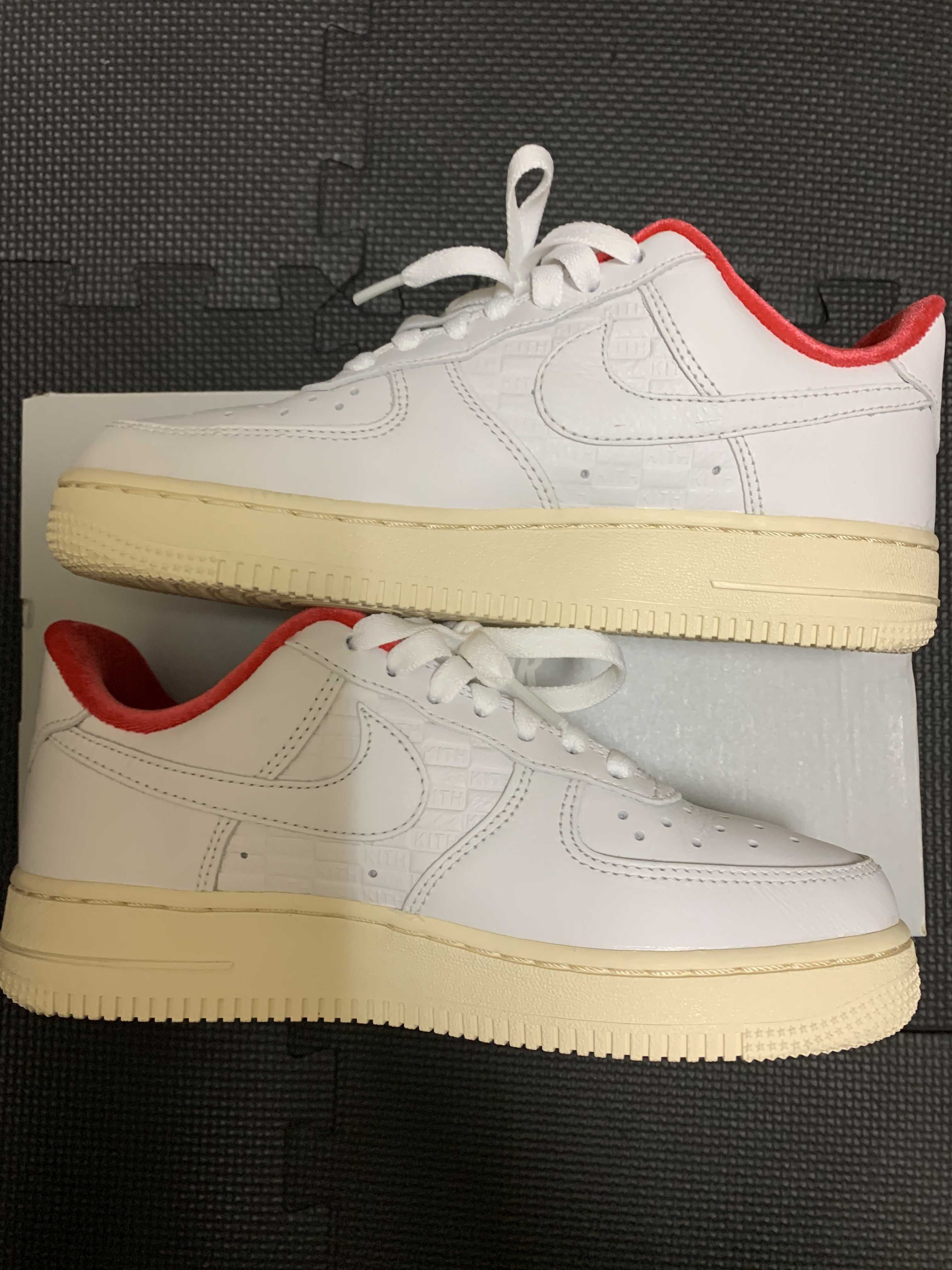 KITH × Nike Air Force 1 Low "White/Red"
