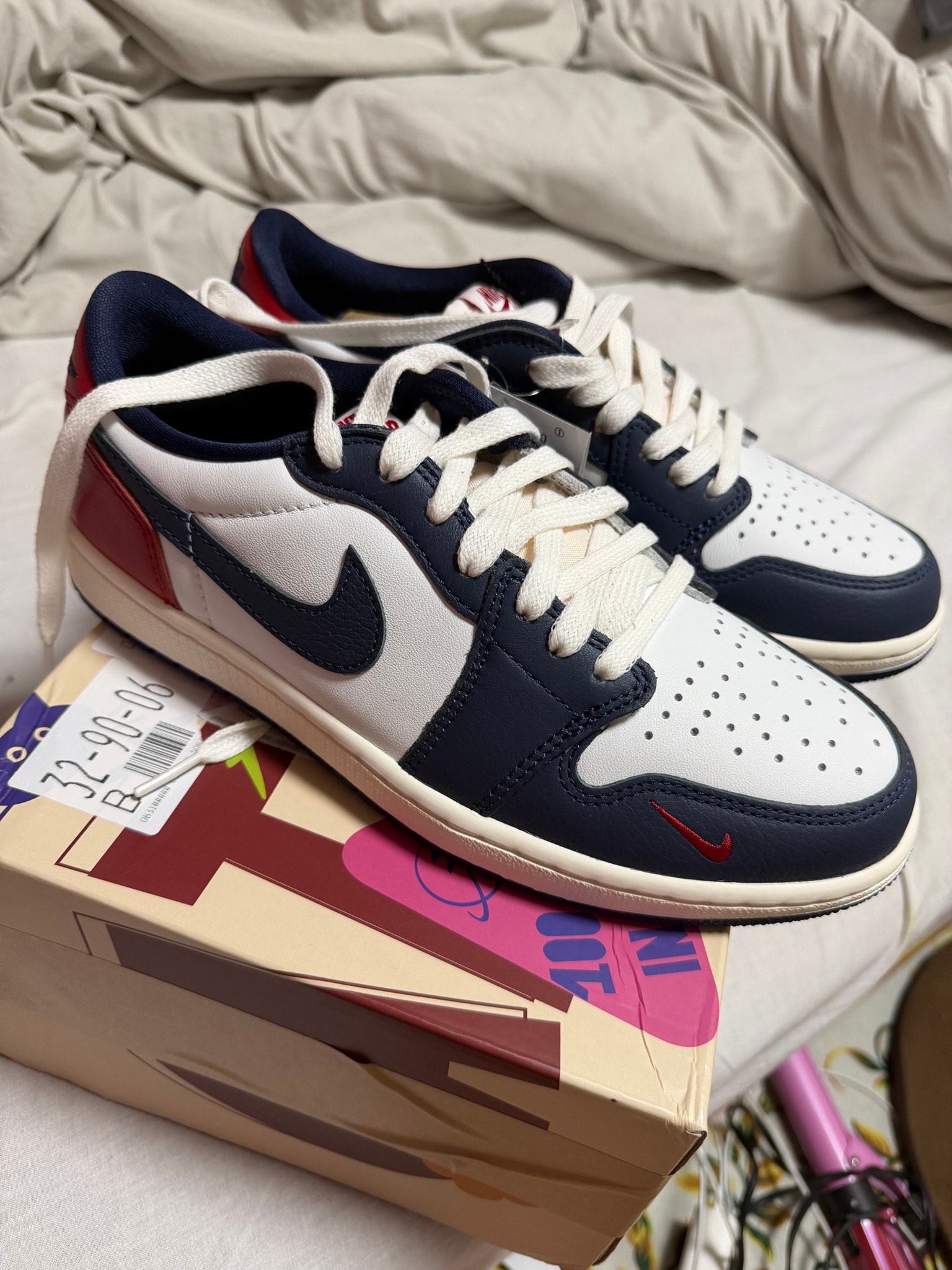 Nike Air Jordan 1 Retro Low OG "Howard/Gym Red and Midnight Navy"