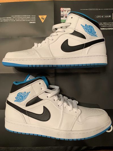 Nike Air Jordan 1 Mid "White/Laser blue"