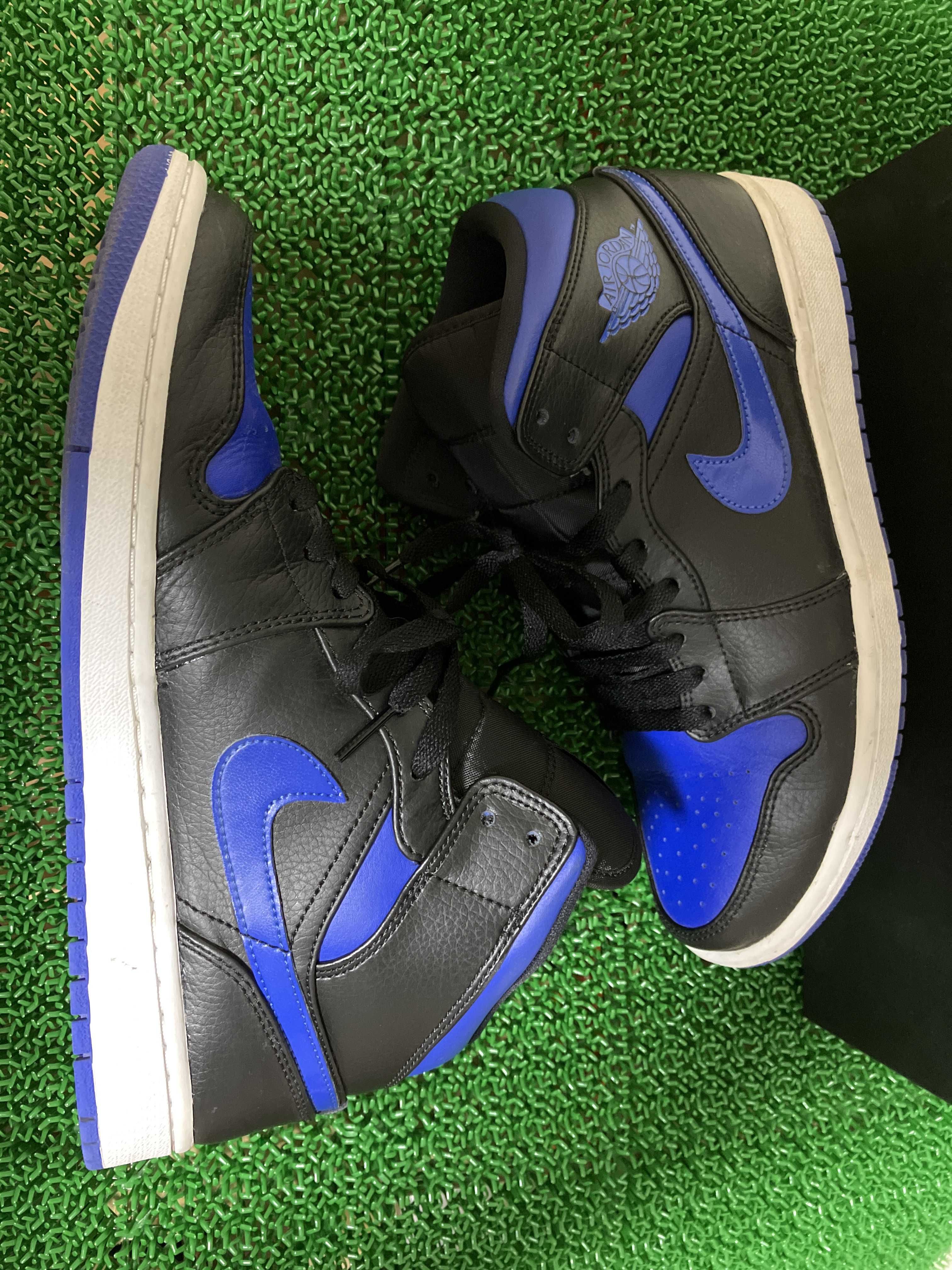 NIKE AIR JORDAN 1 MID "BLACK/BLUE"