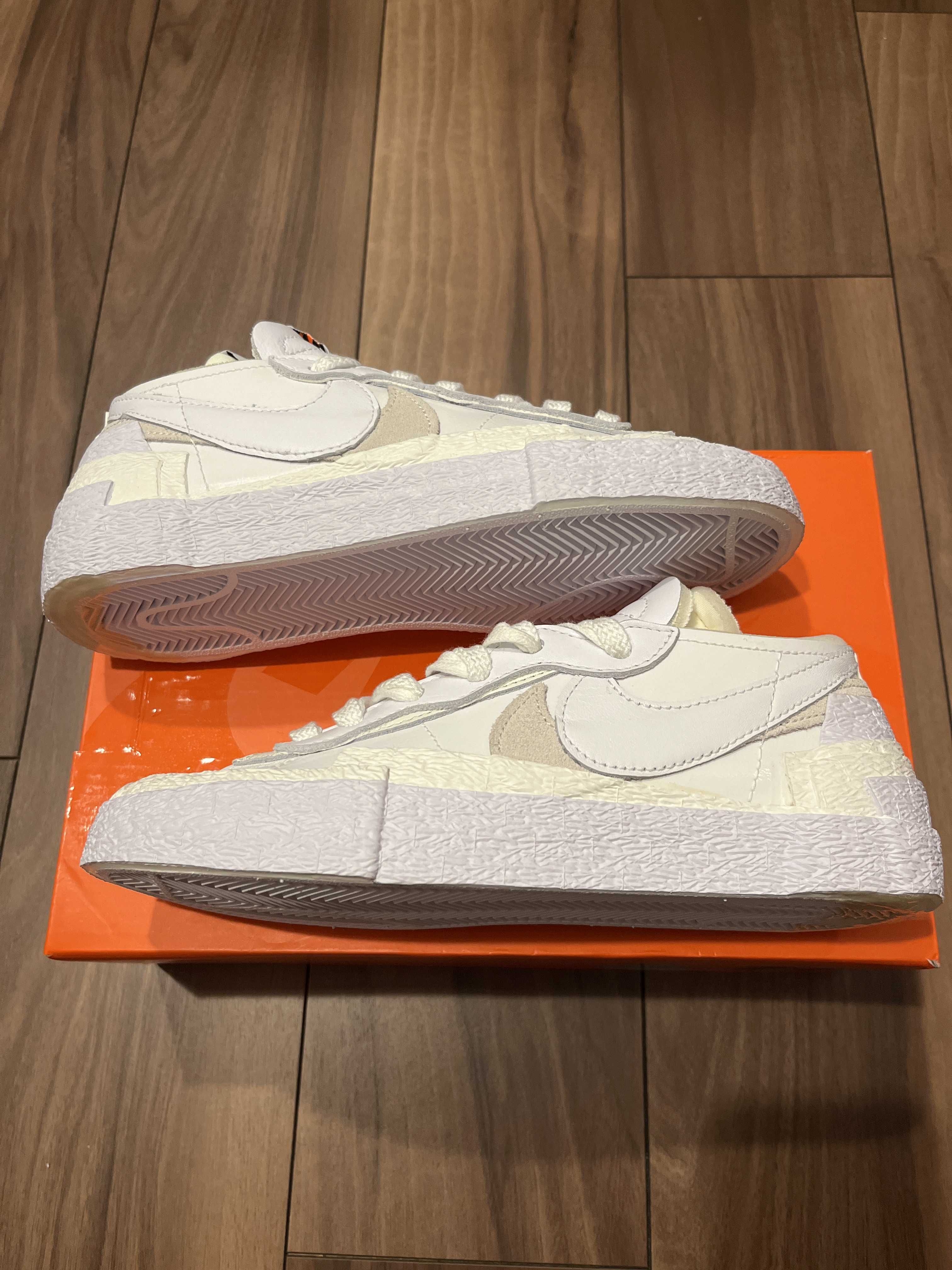 sacai × Nike Blazer Low "White Patent Leather"