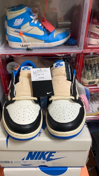 Travis Scott × fragment design × Nike Air Jordan 1 Low OG SP "Military Blue"