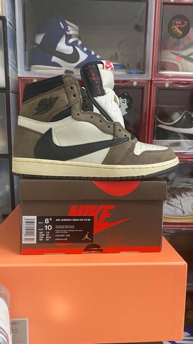 Travis Scott × Nike Air Jordan 1 Retro High OG TS SP "Sail/Dark Mocha"