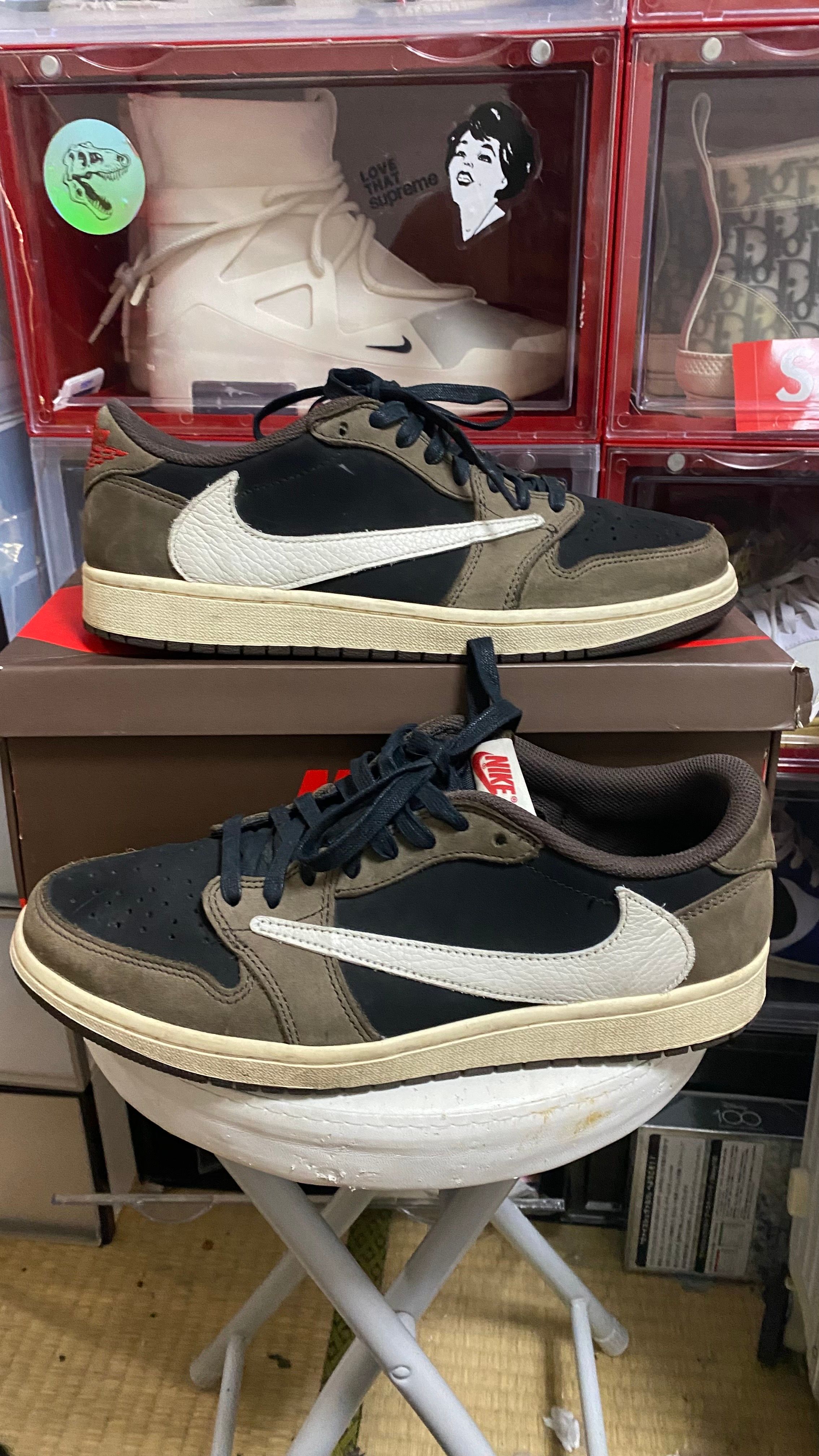 Travis Scott × Nike Air Jordan 1 Low OG SP-T "Black/Dark Mocha"