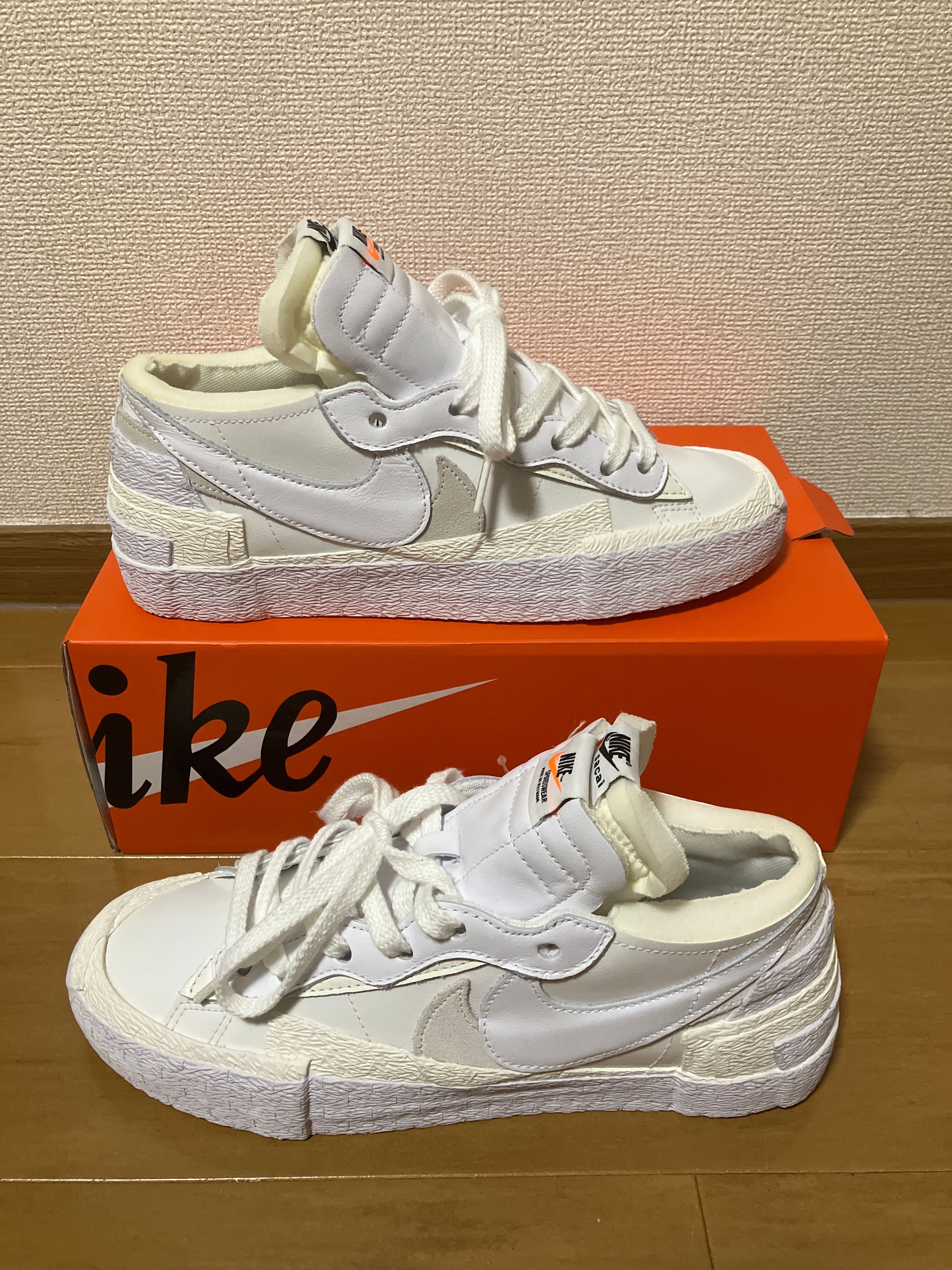 sacai × Nike Blazer Low "White Patent Leather"