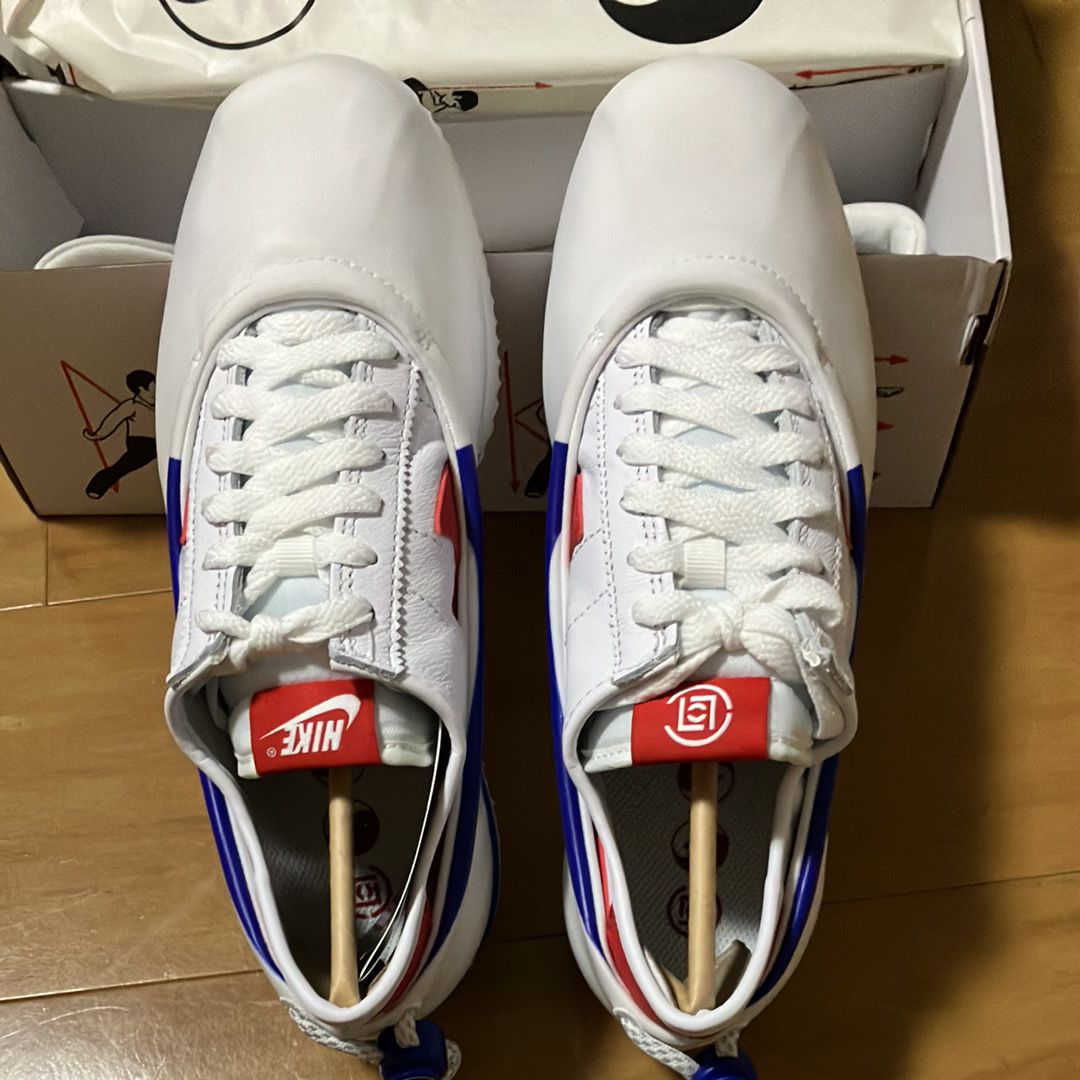 CLOT × Nike Cortez "White and Game Royal"