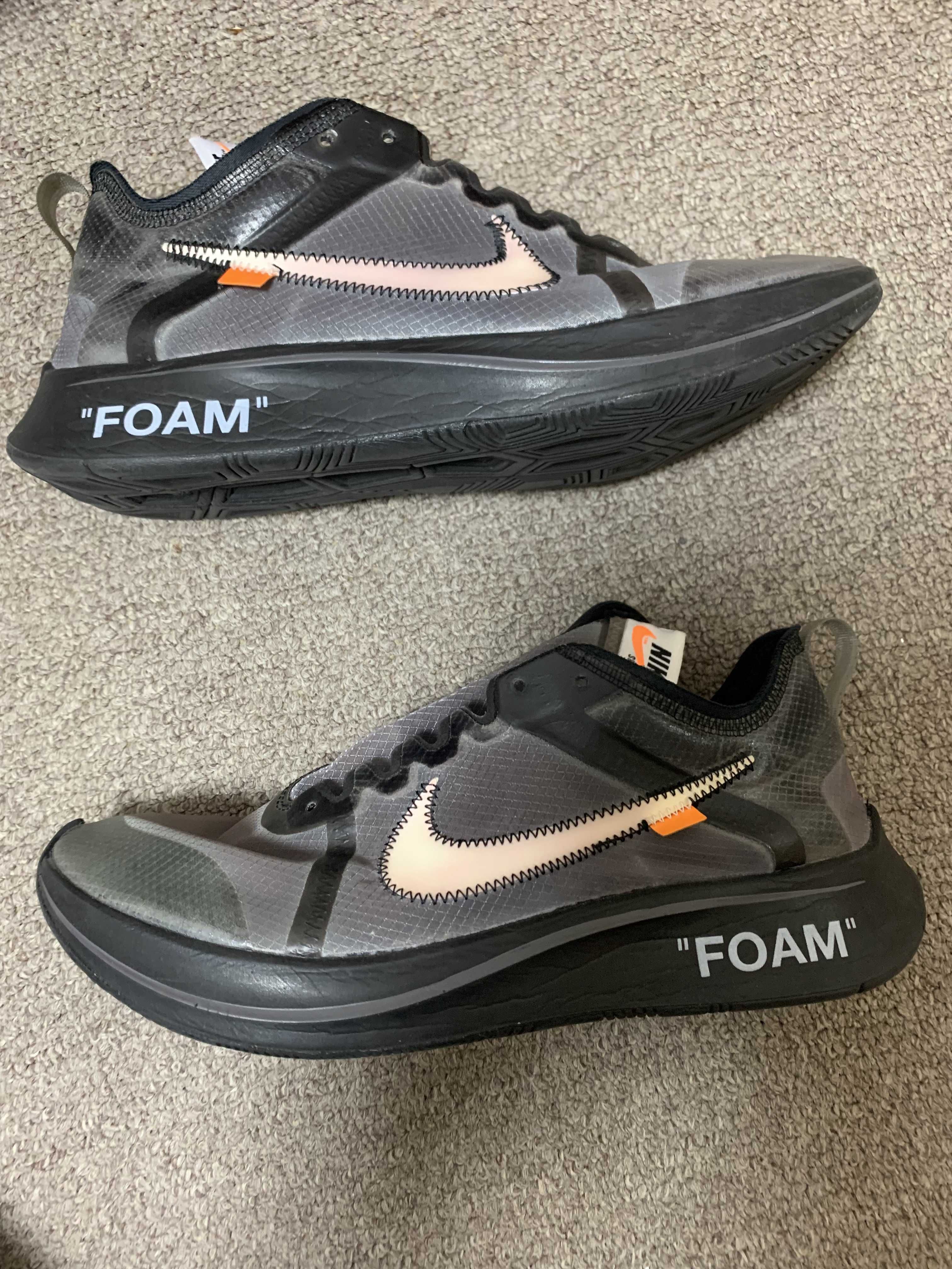 Off-White × Nike Zoom Fly "Black"