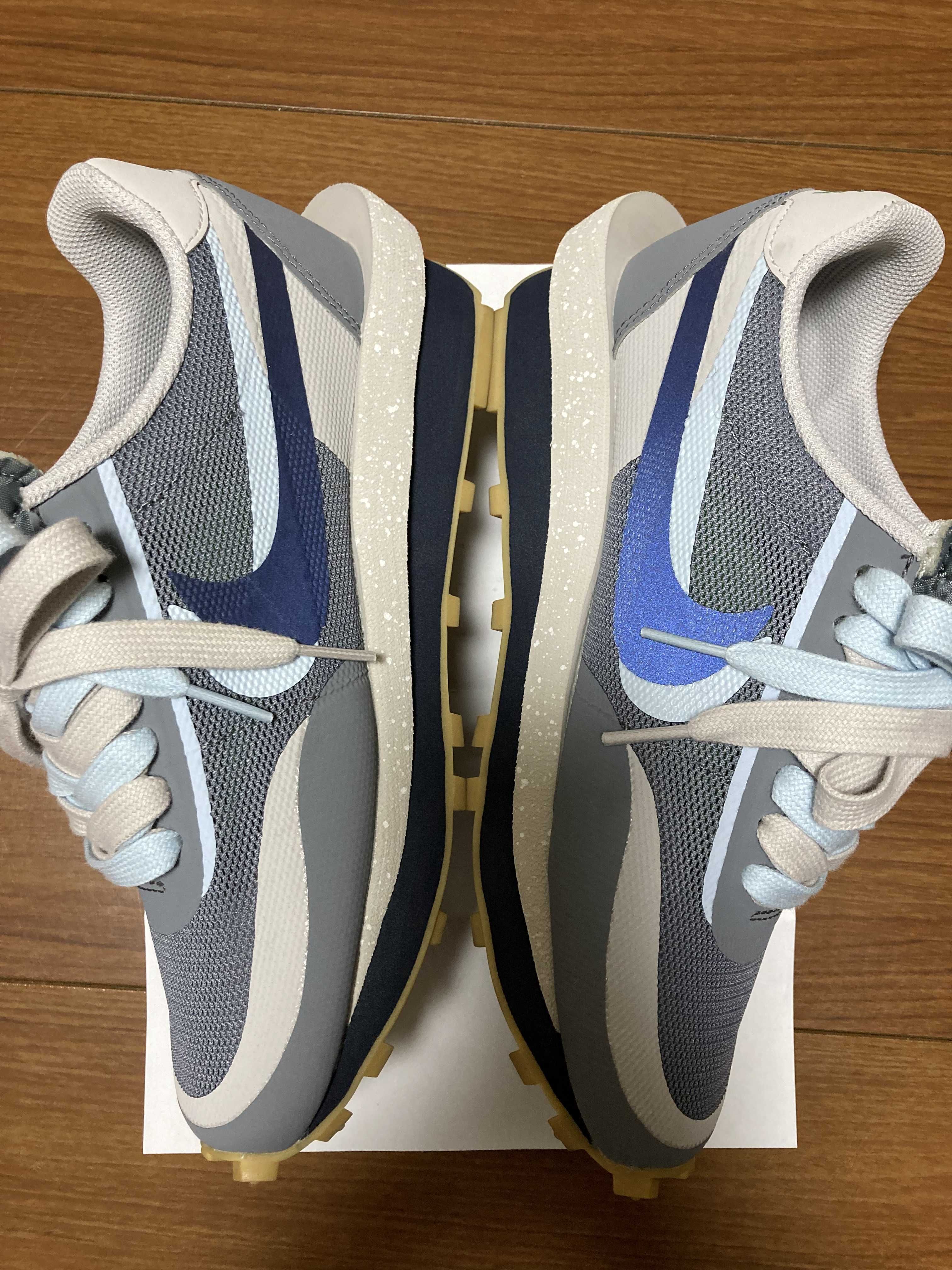 CLOT × Sacai × Nike LD Waffle "Grey Obsidian/Cool Grey"