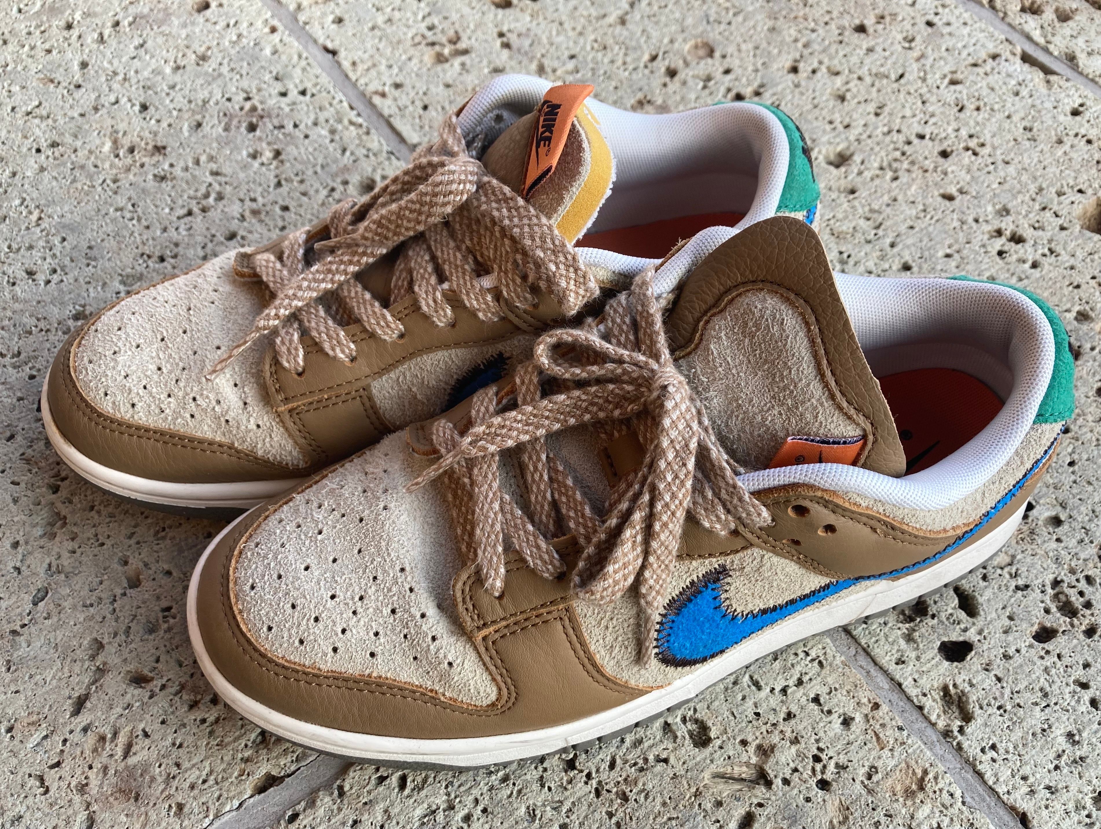 size? × Nike Dunk Low "Dark Driftwood/Photo BlueRattan"