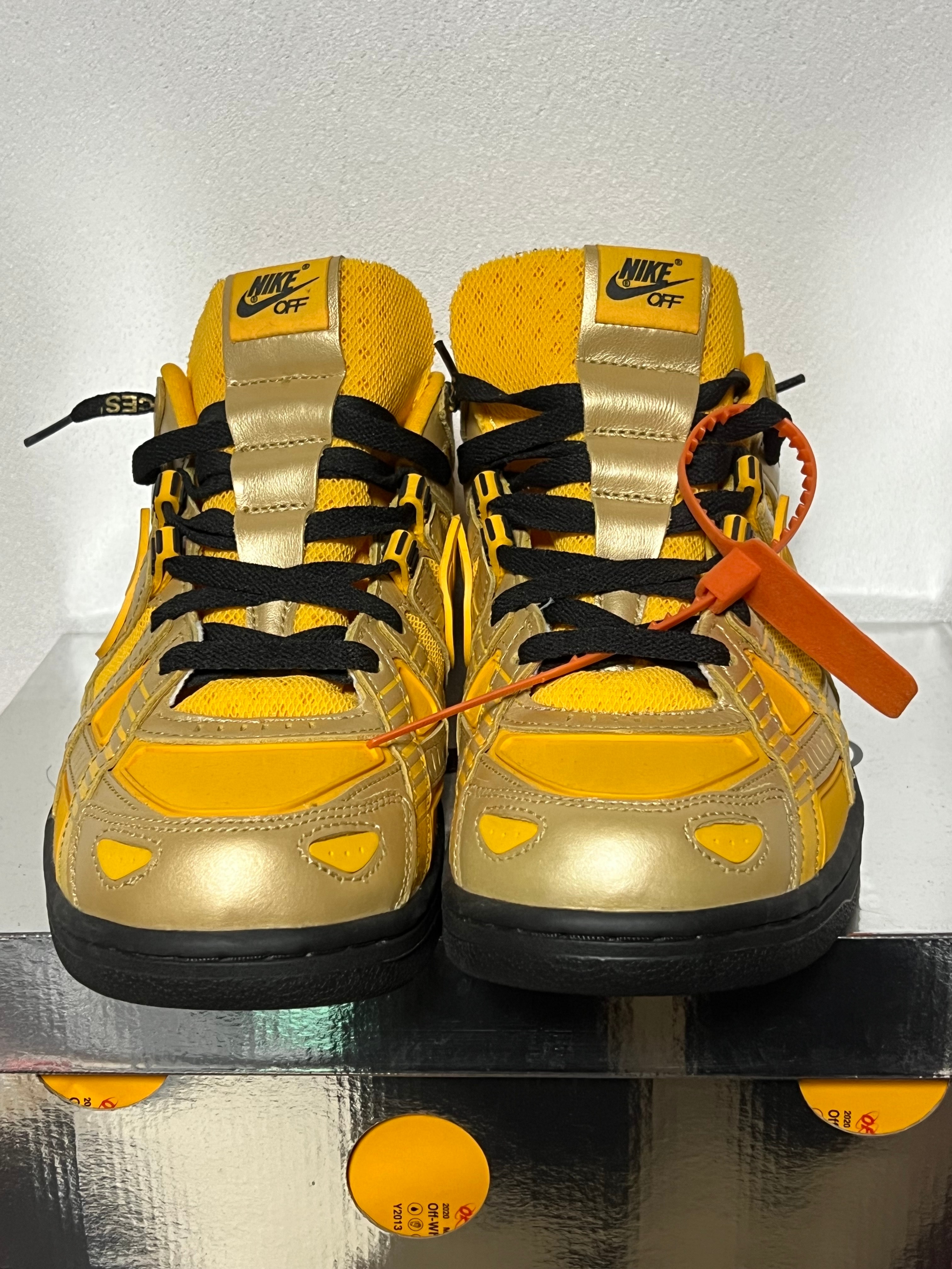 Off-White × Nike Air Rubber Dunk "University Gold"