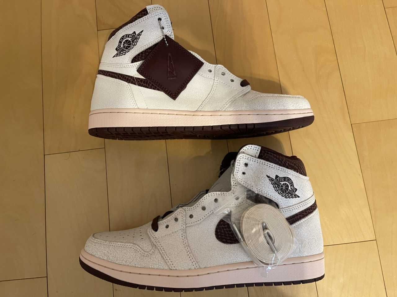 A Ma Maniere × Nike Air Jordan 1 Retro High OG "Sail and Burgundy"