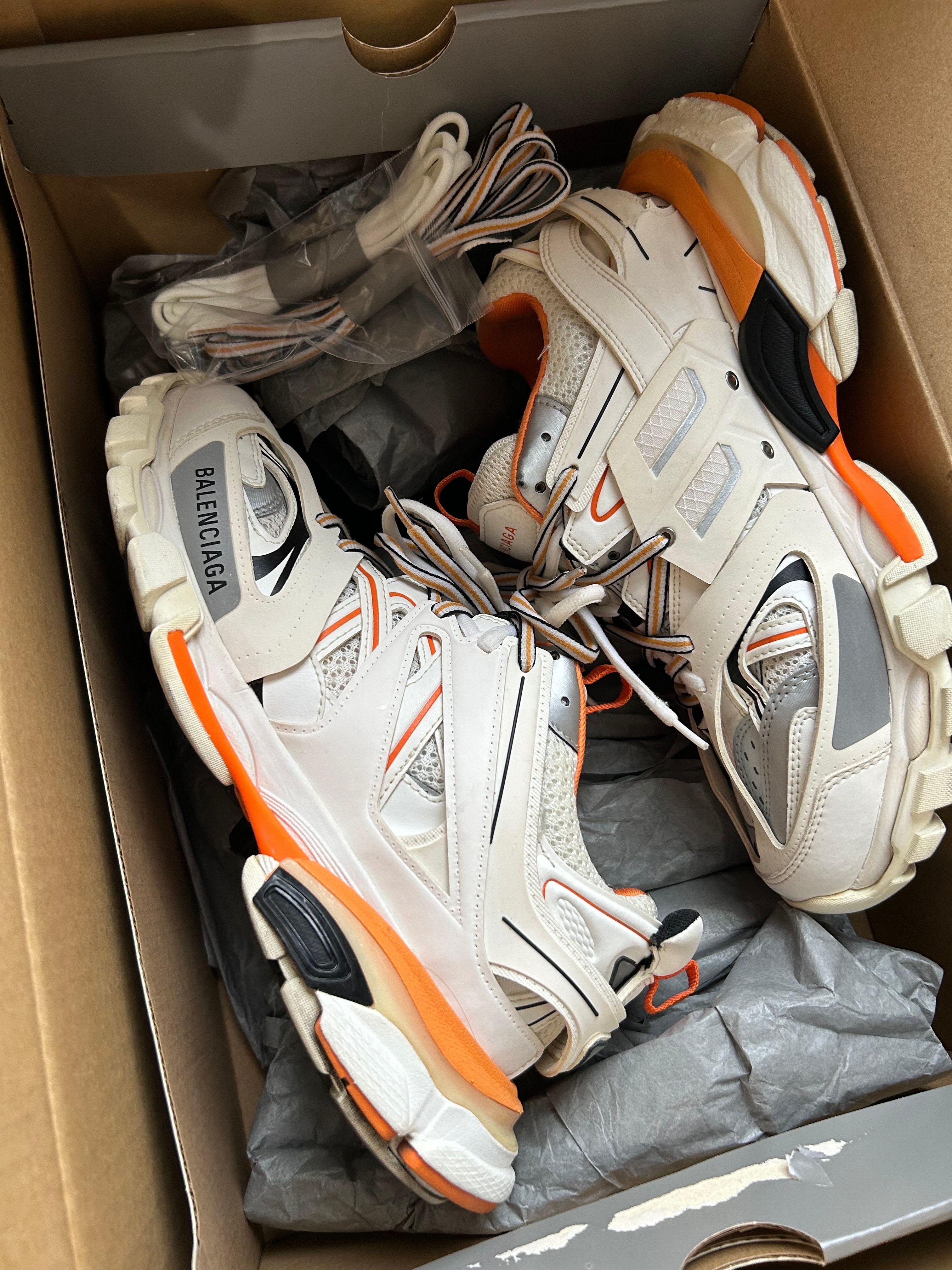 BALENCIAGA TRACK スニーカー ホワイト/オレンジ 2L10 BALENCIAGA バレンシアガ TRACK TRAINER トラック