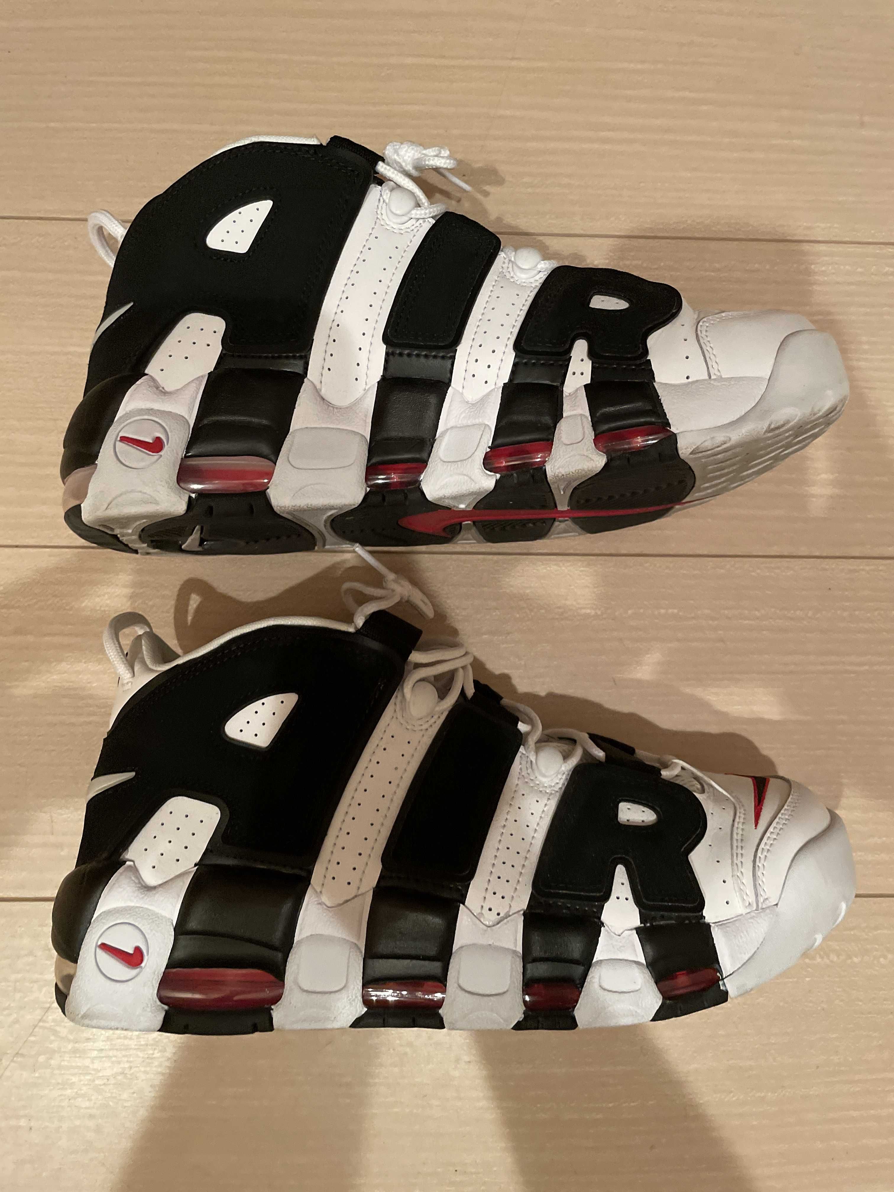 NIKE AIR MORE UPTEMPO "WHITE/BLACK/UNIVERSITY RED"(2020)