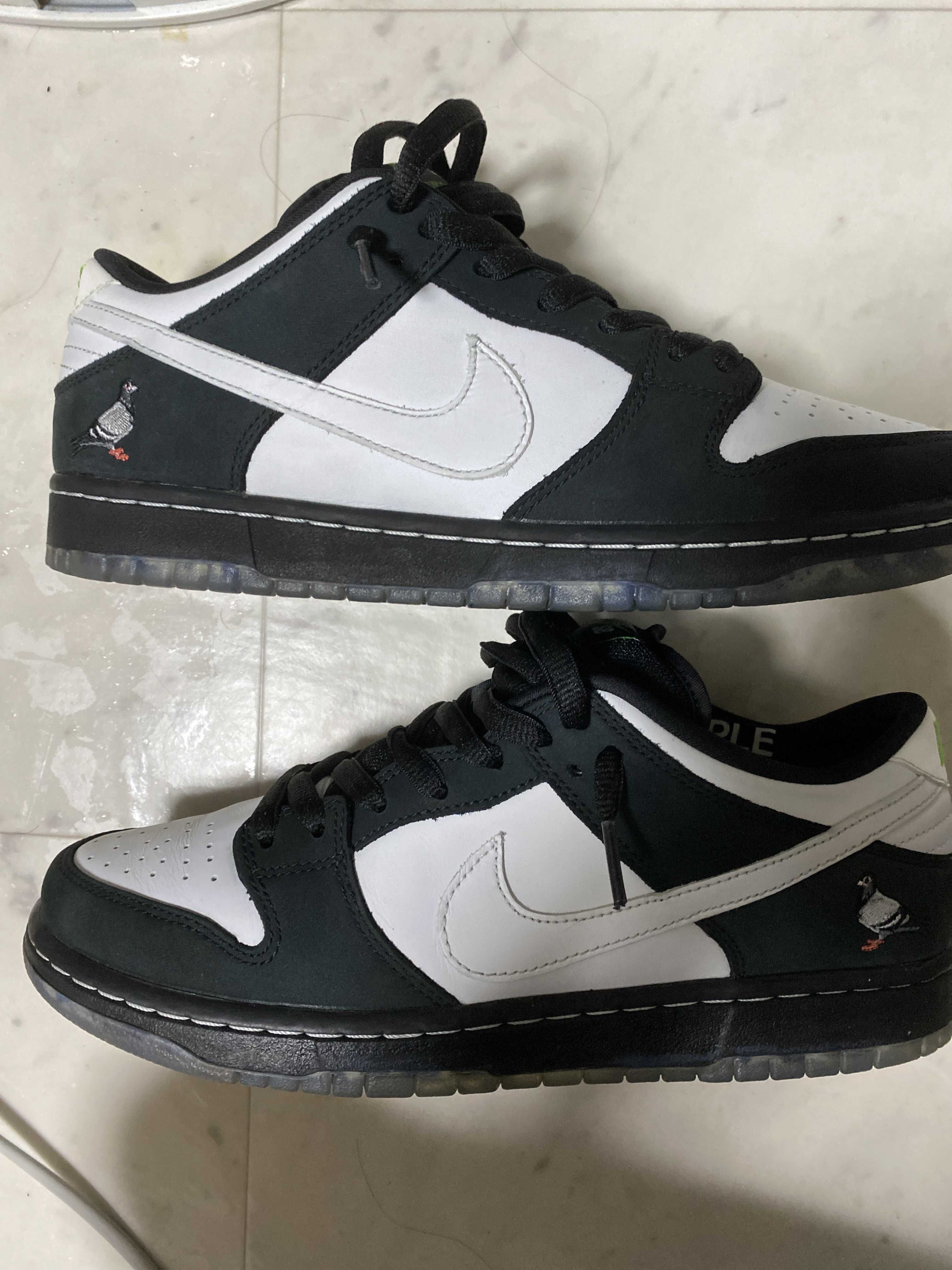 STAPLE × Nike SB Dunk Low "Pigeon Black/White"