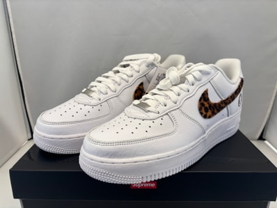 GOODENOUGH × Supreme × Nike Air Force 1 Low "White/Leopard" (25SS Week15)