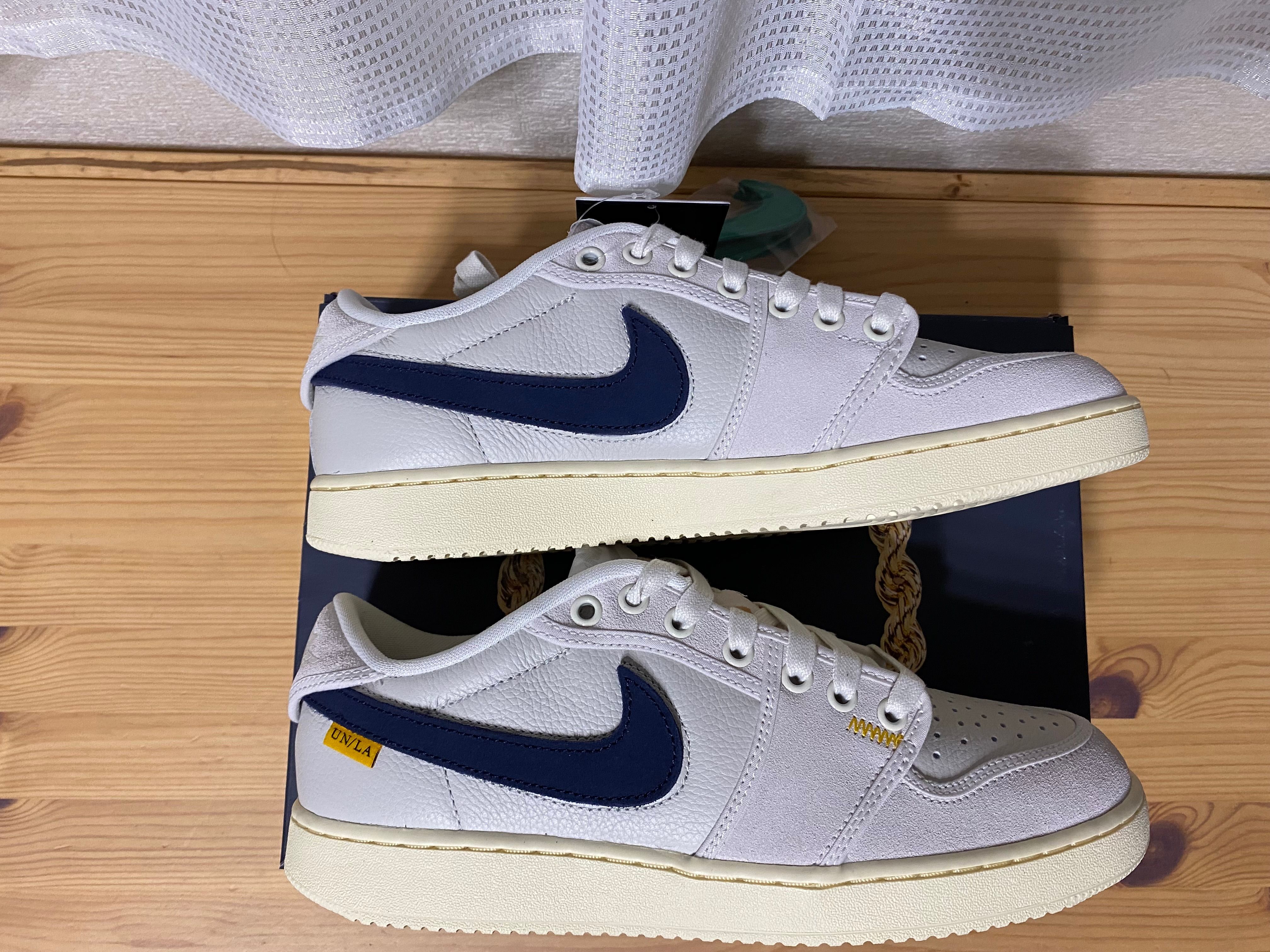 UNION × Nike Air Jordan 1 Low KO "Sail Leather"