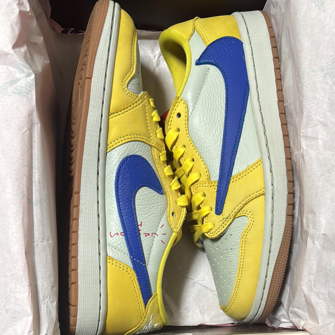 Travis Scott × Nike Women's Air Jordan 1 Retro Low OG "Canary"