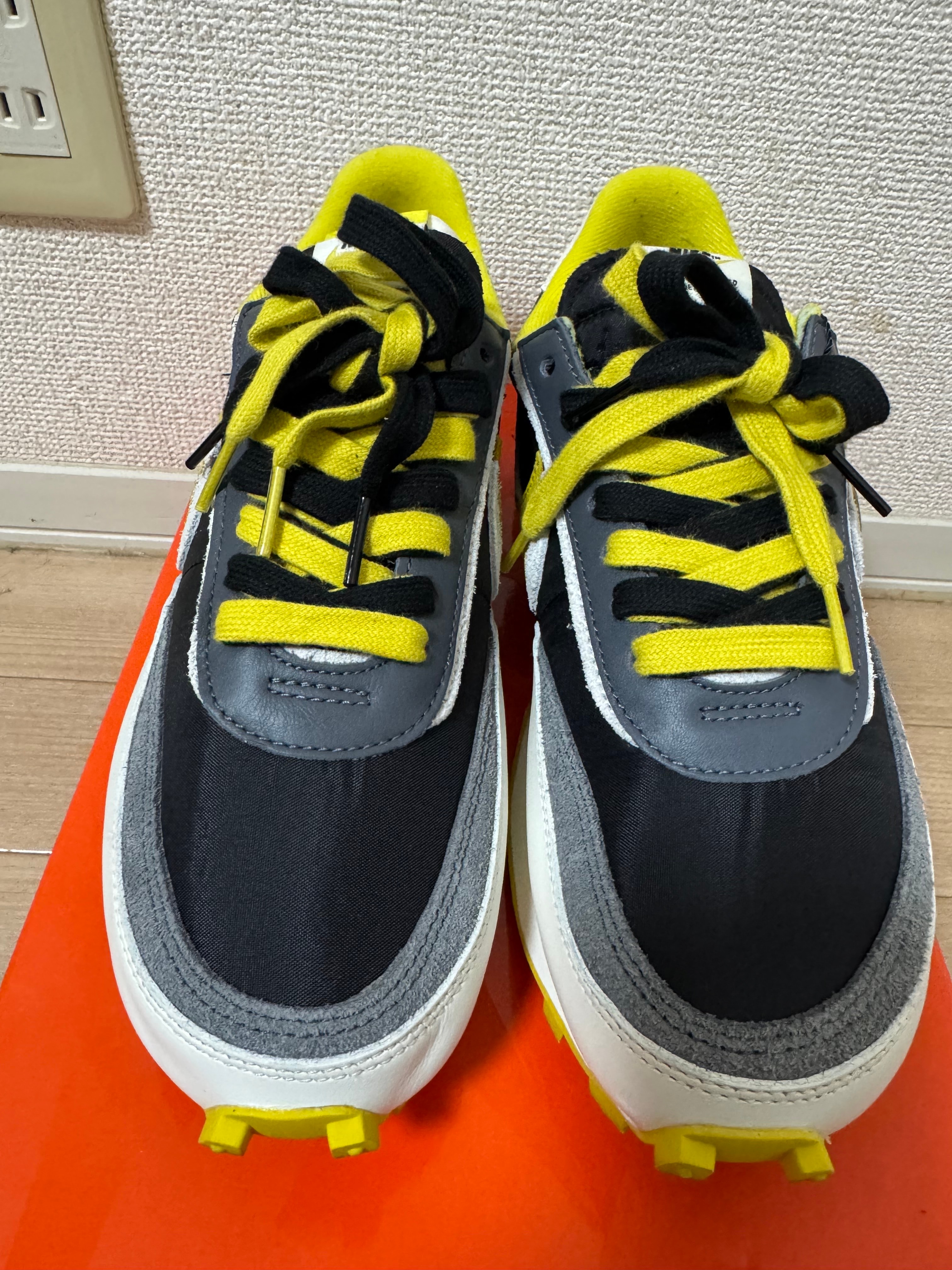 UNDERCOVER × sacai × Nike LD Waffle "Black/Sail-Dark Grey-Bright Citron"