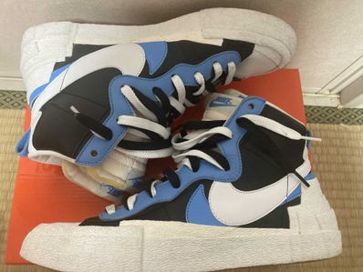 sacai × NIKE BLAZER MID "BLACK / BLUE"