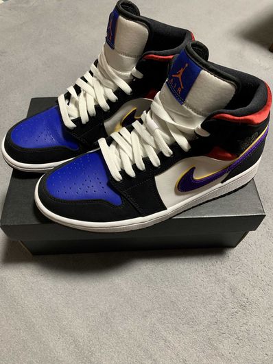 NIKE AIR JORDAN 1 MID "LAKERS TOP 3"