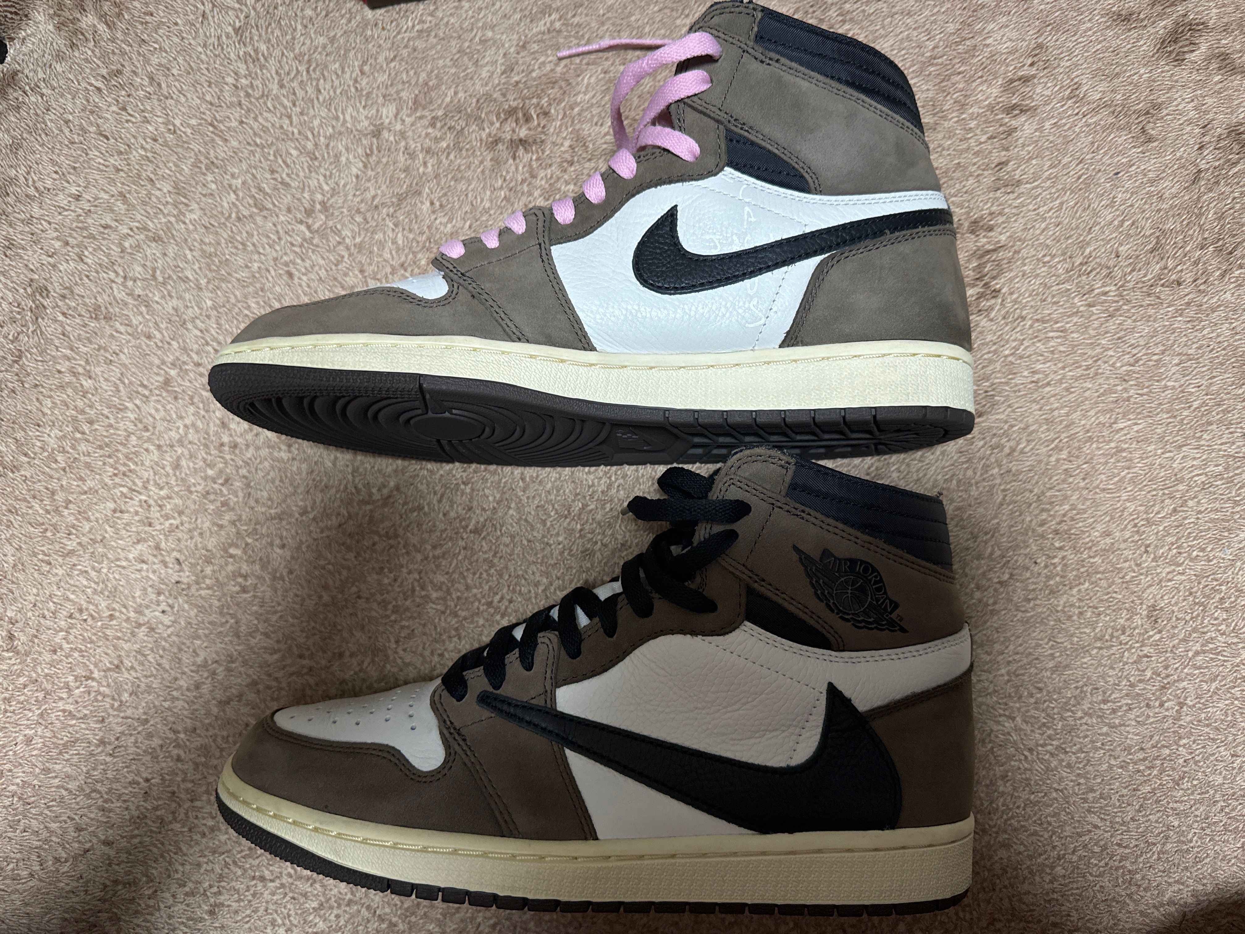Travis Scott × Nike Air Jordan 1 Retro High OG TS SP "Sail/Dark Mocha"