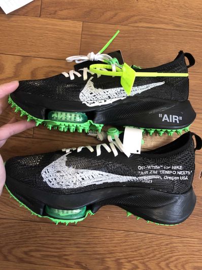 Off-White × Nike Air Zoom Tempo Next% Flyknit "Black"