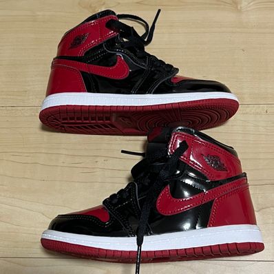 Nike TD Air Jordan 1 High OG "Patent Bred"