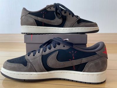 Travis Scott × Nike Air Jordan 1 Low OG SP-T "Black/Dark Mocha"