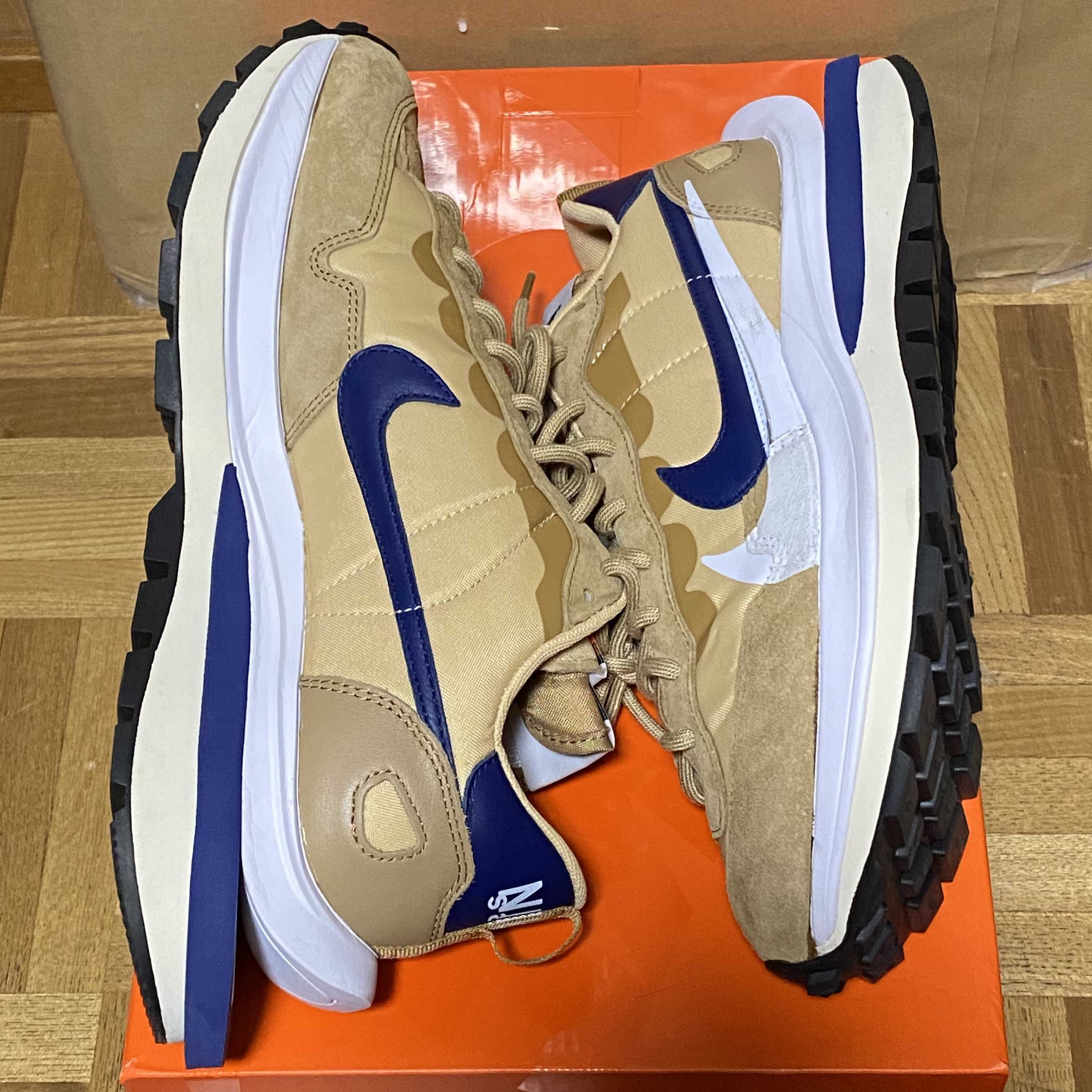 Sacai × Nike Vapor Waffle "Sesame And Blue Void"
