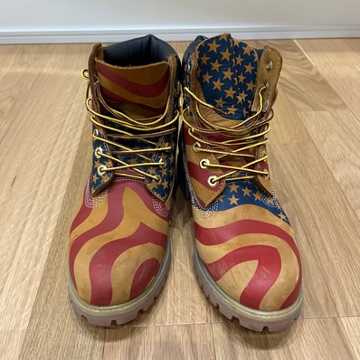 Supreme × Timberland 6 Boot "Stars & Stripes Wheat"