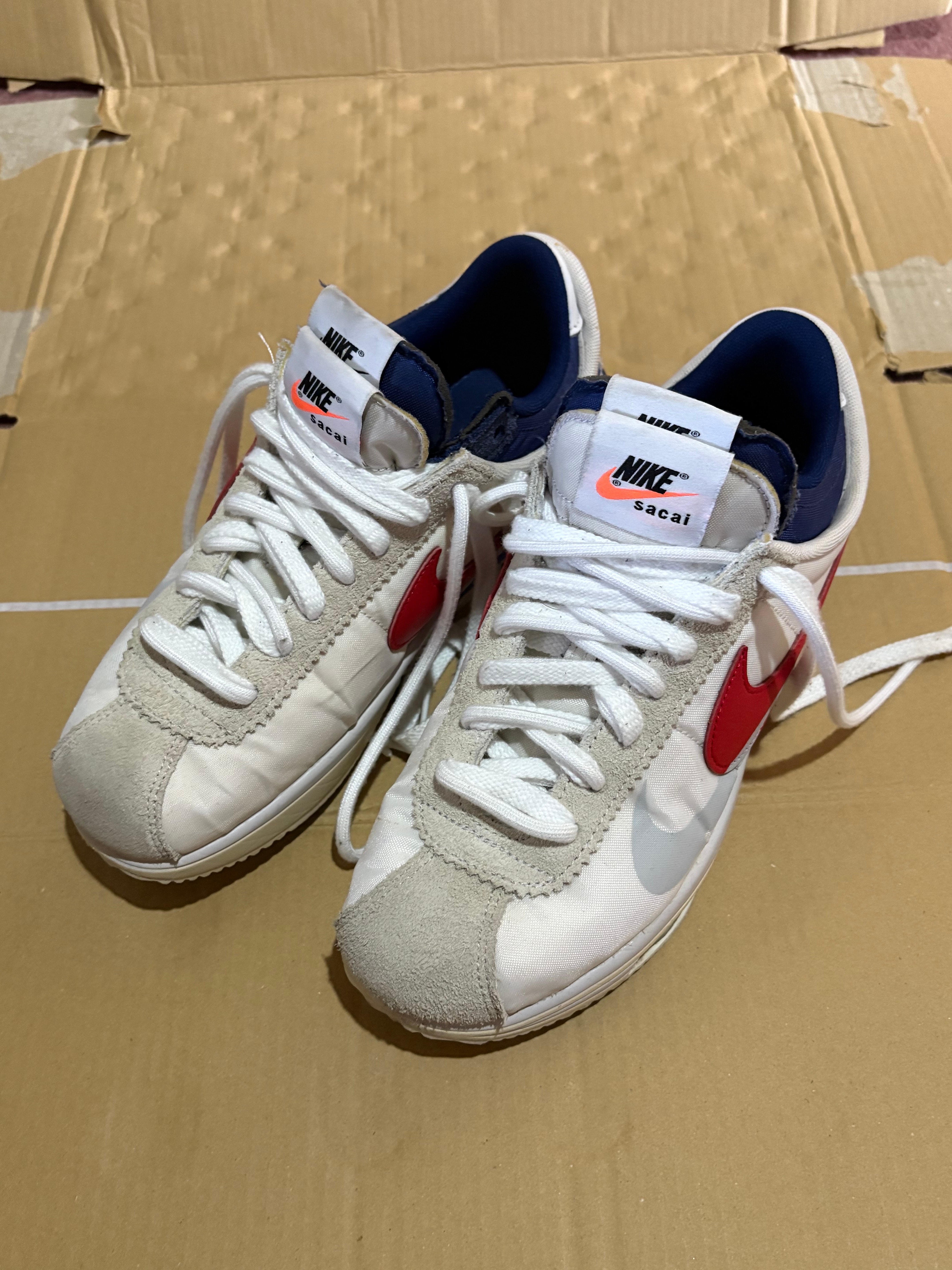 sacai × Nike Zoom Cortez "White and University Red"