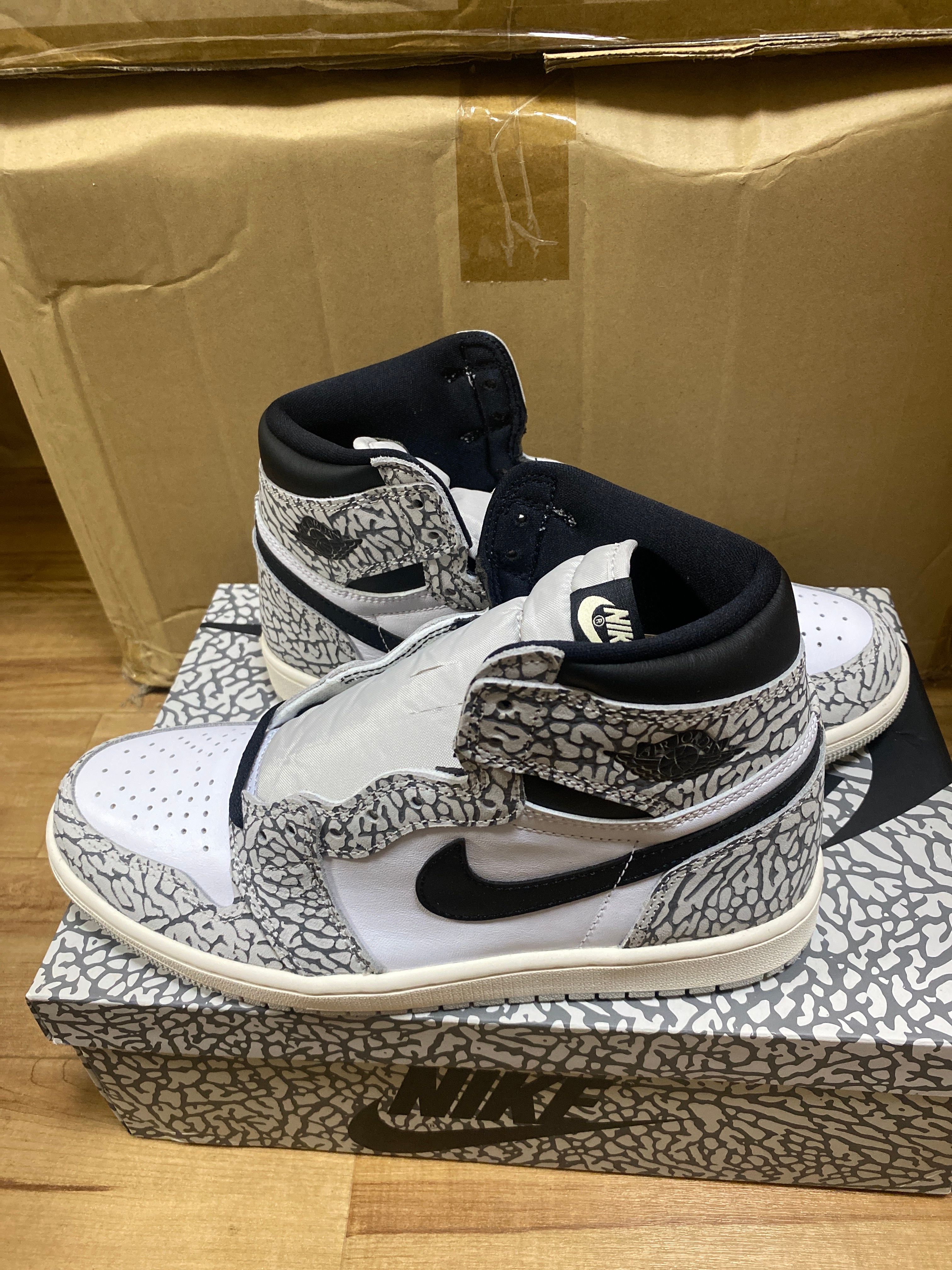 Nike Air Jordan 1 High OG "White Cement/Safari"
