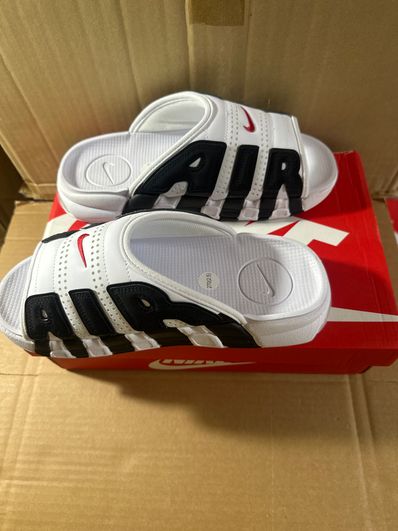 Nike Air More Uptempo Slide "White and Black"