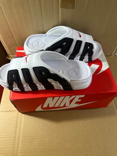 Nike Air More Uptempo Slide "White and Black"