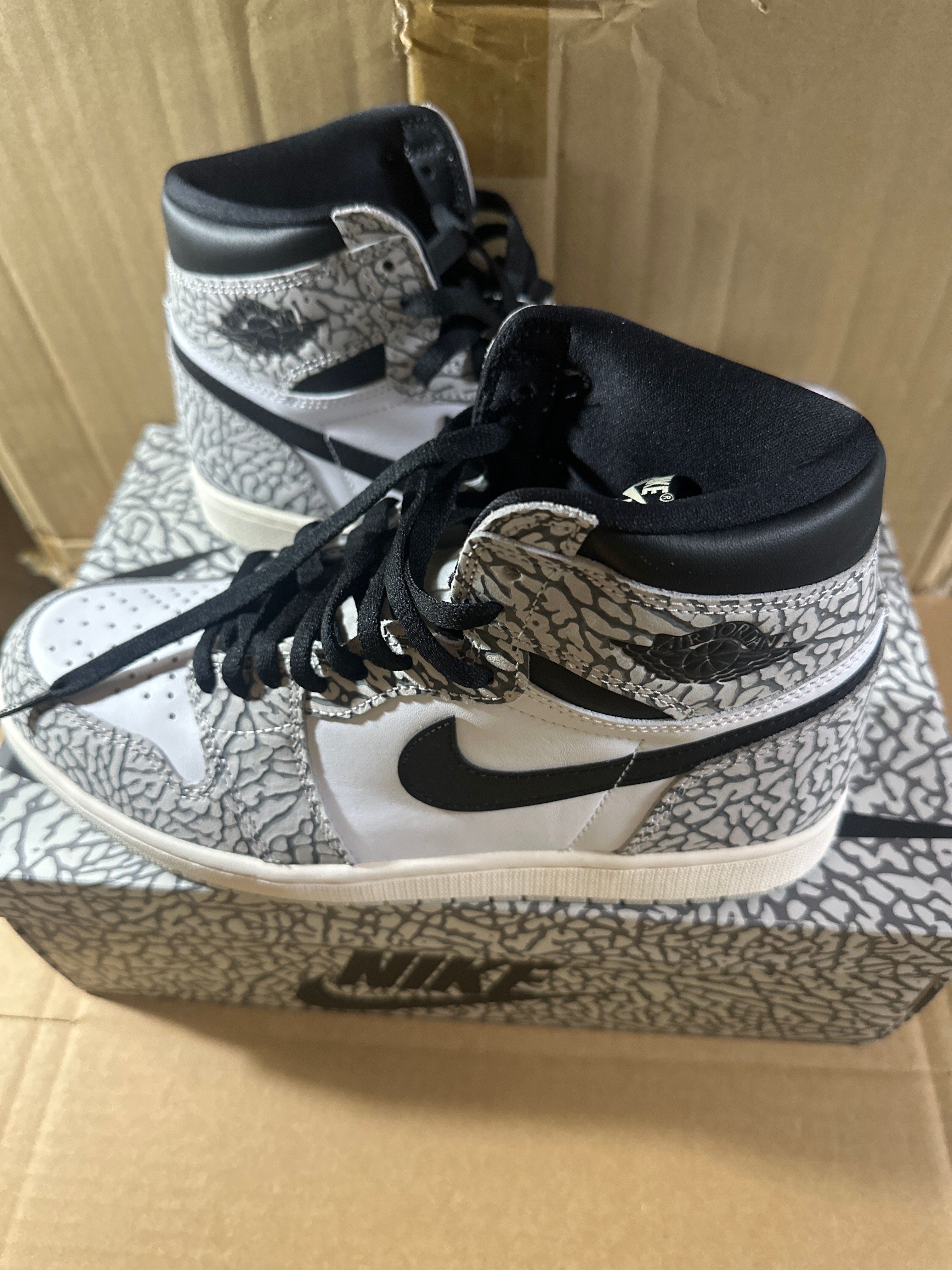 Nike Air Jordan 1 High OG "White Cement/Safari"