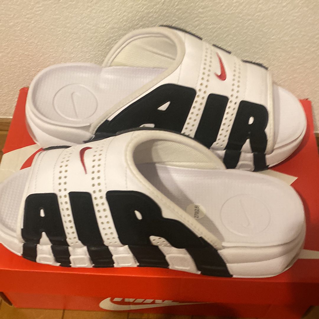 Nike Air More Uptempo Slide "White and Black"