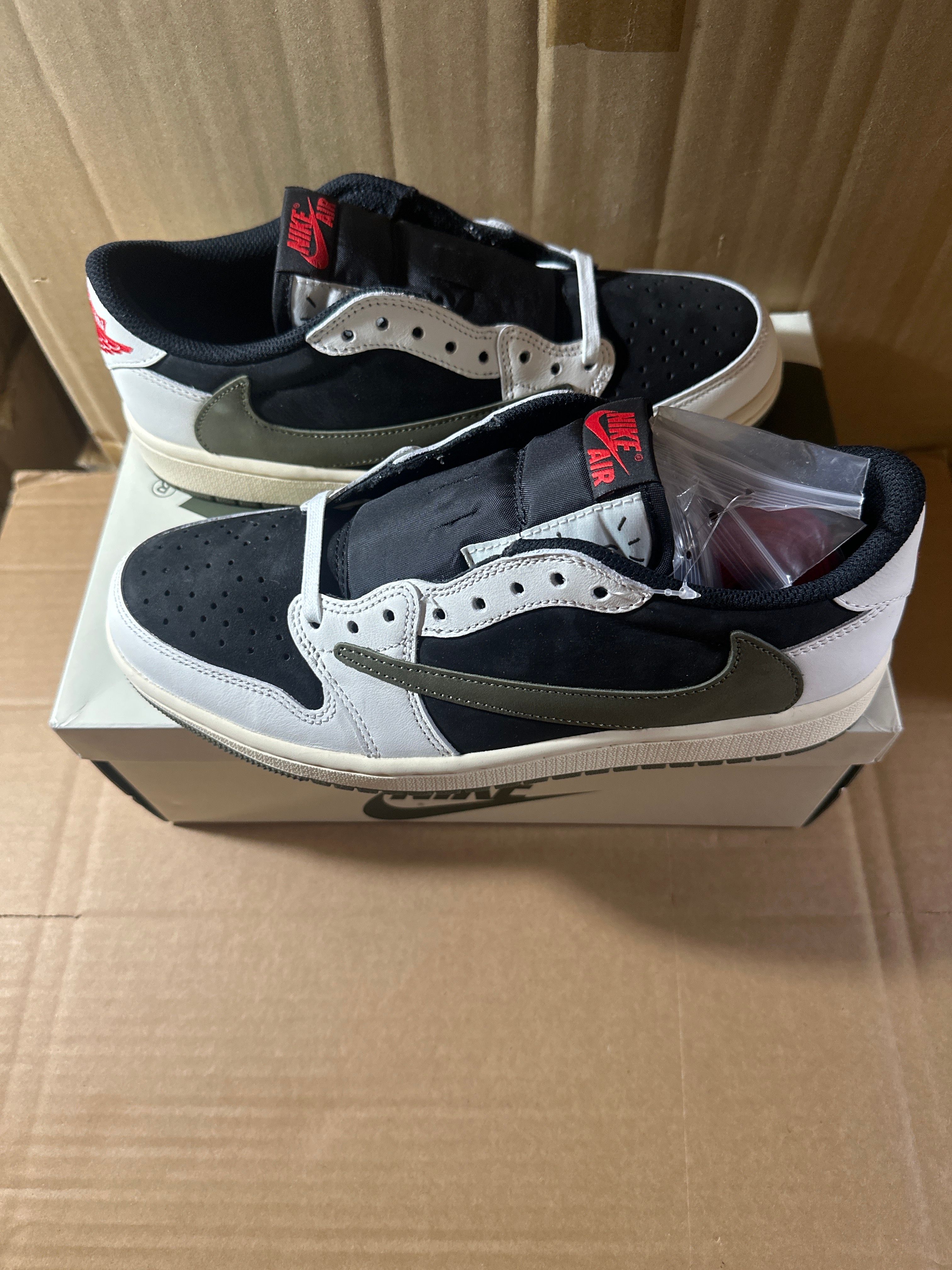 Travis Scott × Nike Women's Air Jordan 1 Low OG "Medium Olive"