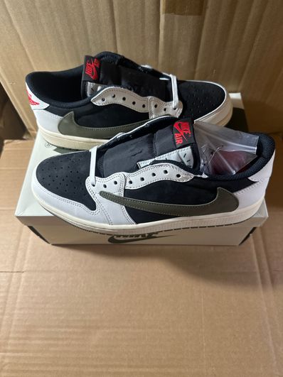 Travis Scott × Nike Women's Air Jordan 1 Low OG "Medium Olive"