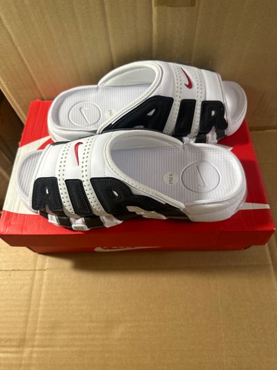 Nike Air More Uptempo Slide "White and Black"