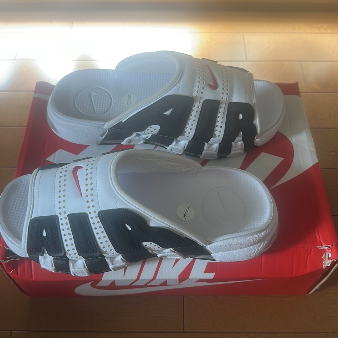 Nike Air More Uptempo Slide "White and Black"