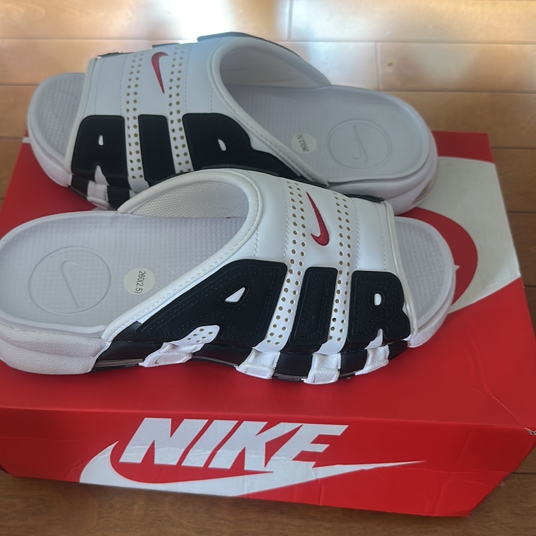 Nike Air More Uptempo Slide "White and Black"