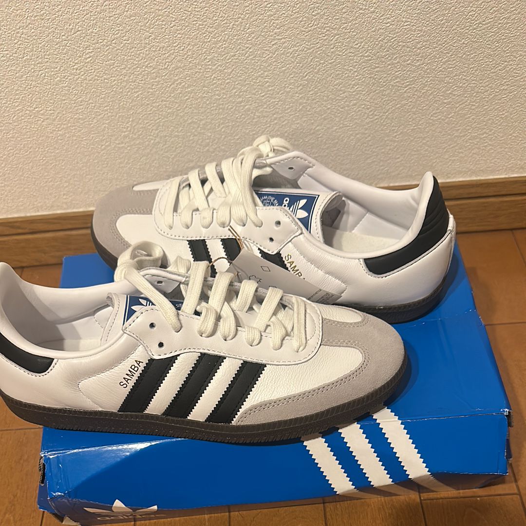 adidas Samba OG "Cloud White/Core Black/Clear Granite"