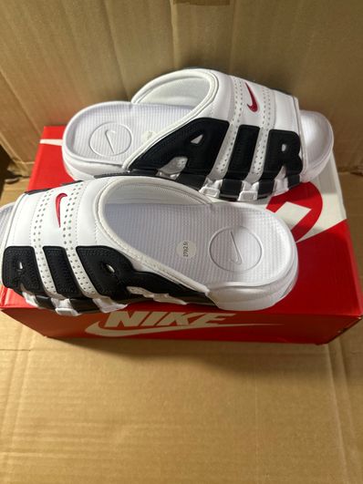 Nike Air More Uptempo Slide "White and Black"