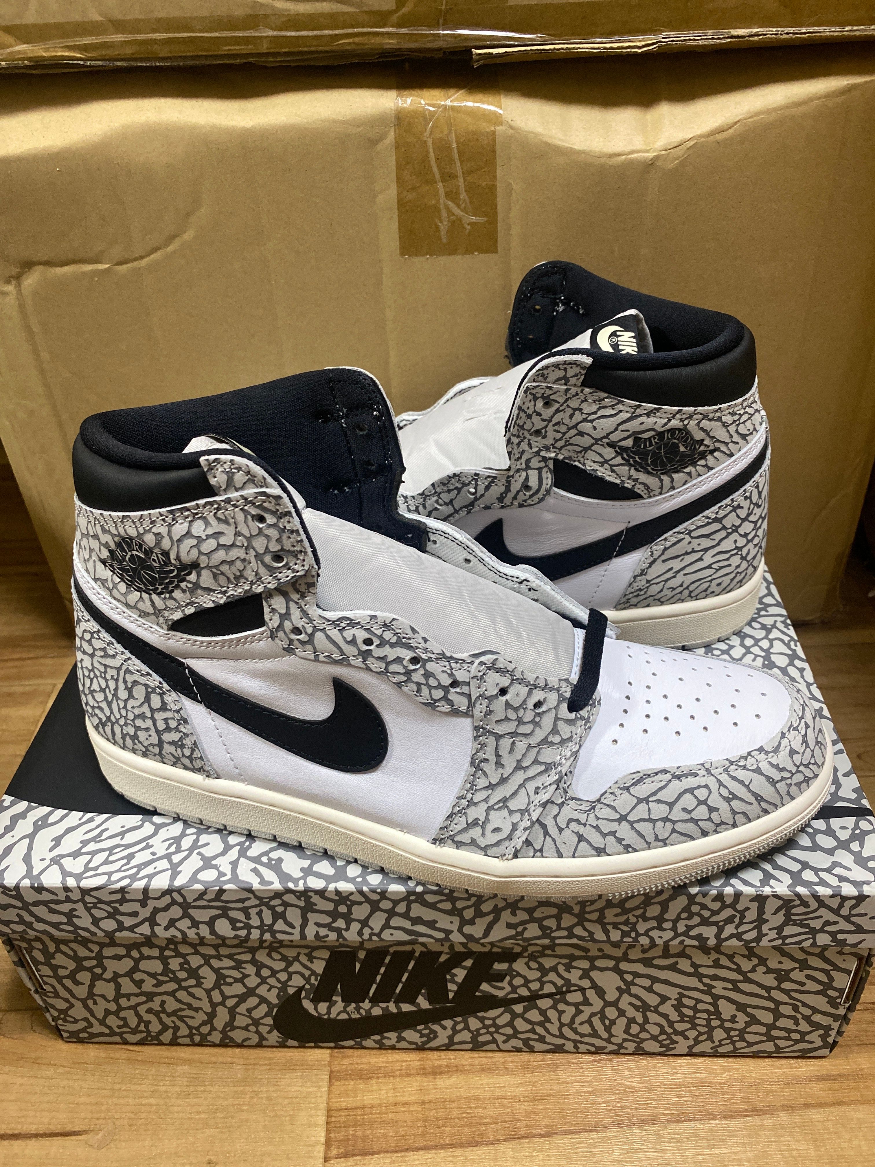 Nike Air Jordan 1 High OG "White Cement/Safari"
