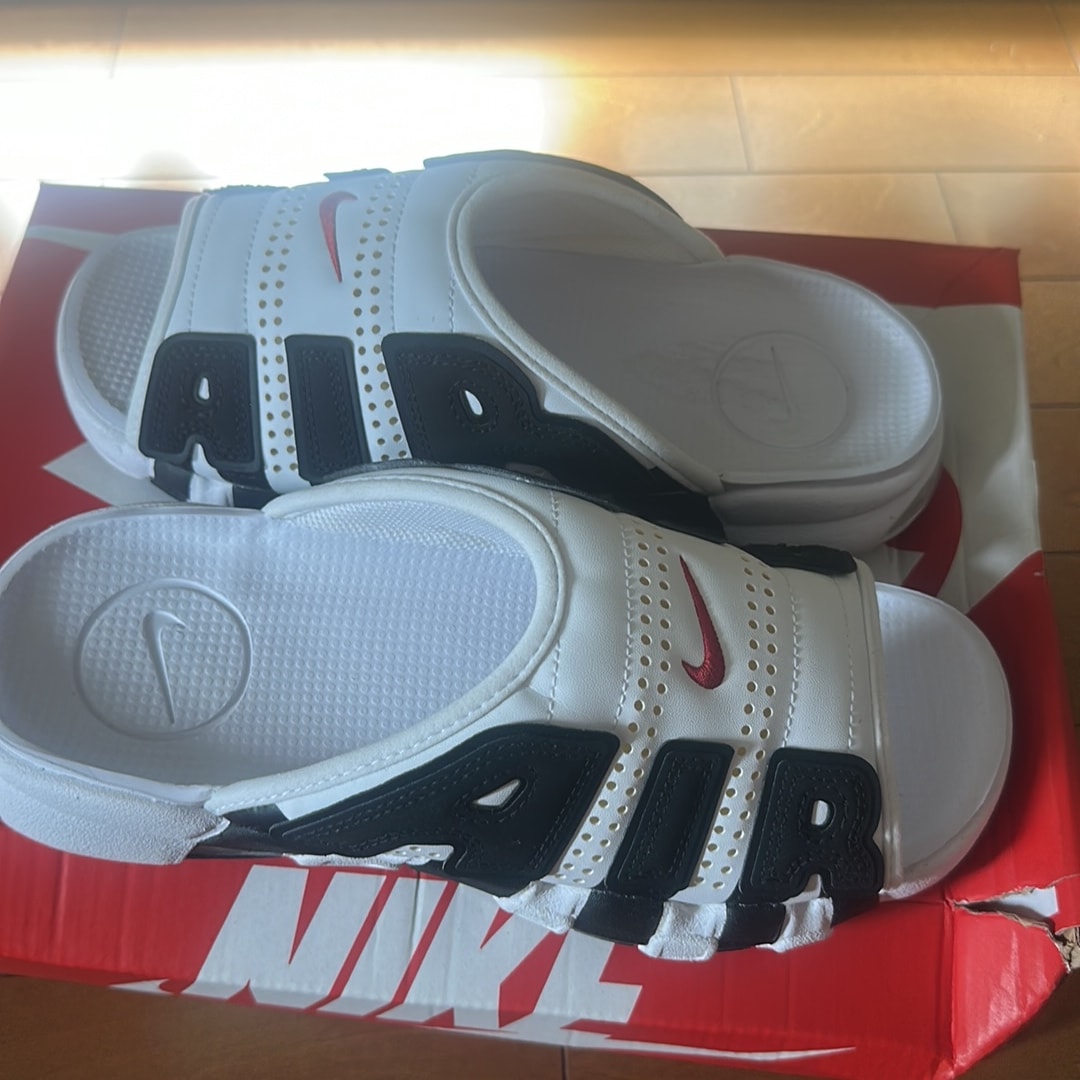 Nike Air More Uptempo Slide "White and Black"